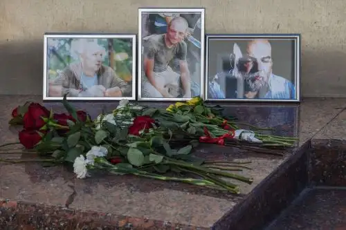 Periodistas rusos  Alexander Rastorguyev, Kirill Radchenko y Orkhan Dzhemal, asesinados  en la República Centroafricana Foto: AFP