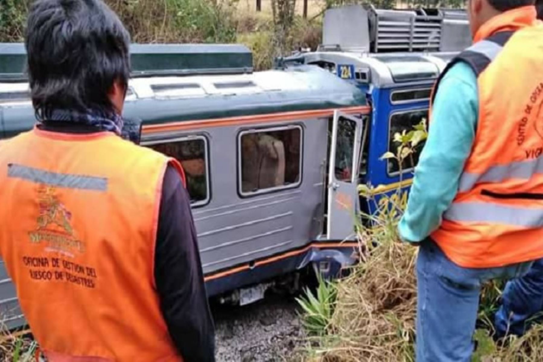 Investigan por lesiones culposas a maquinistas por choque de trenes en Machu Picchu. ANDINA/Difusión