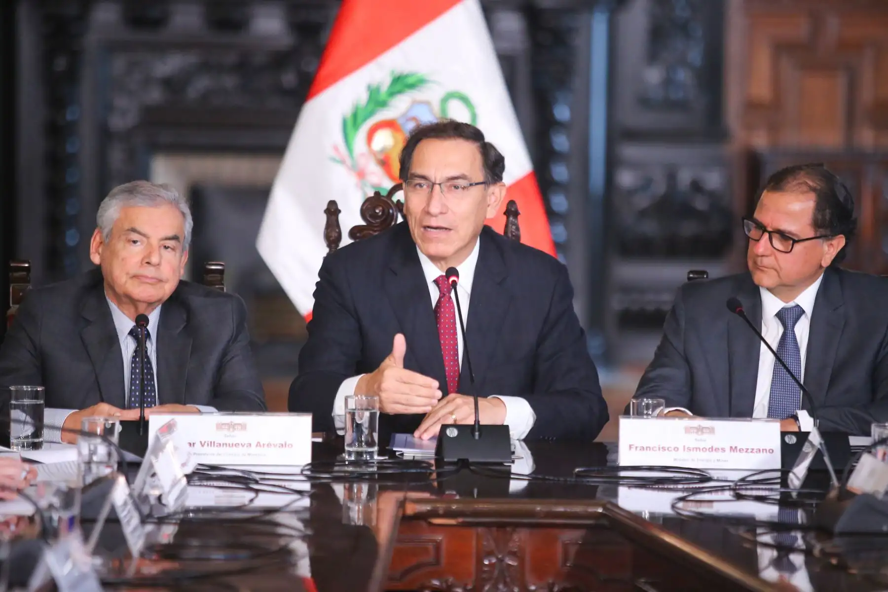 Jefe del Estado presidió el acto de creación del Centro de Convergencia y Buenas Prácticas Minero-Energéticas en Palacio de Gobierno. Foto: ANDINA/Prensa Presidencia.