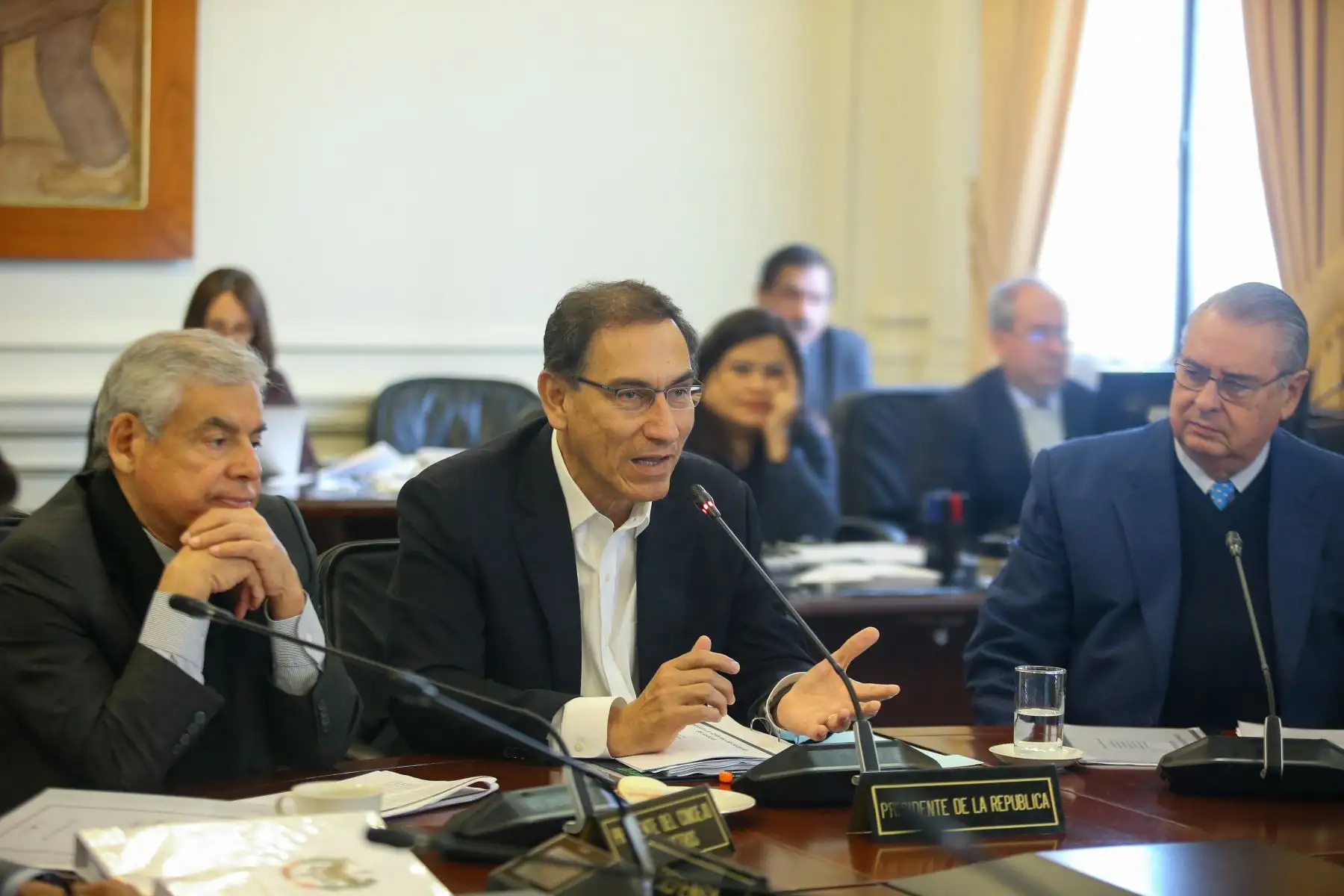 En sesión del Consejo de Ministros se aprobó proyecto de reforma constitucional del CNM. Foto:ANDINA/ Prensa Presidencia