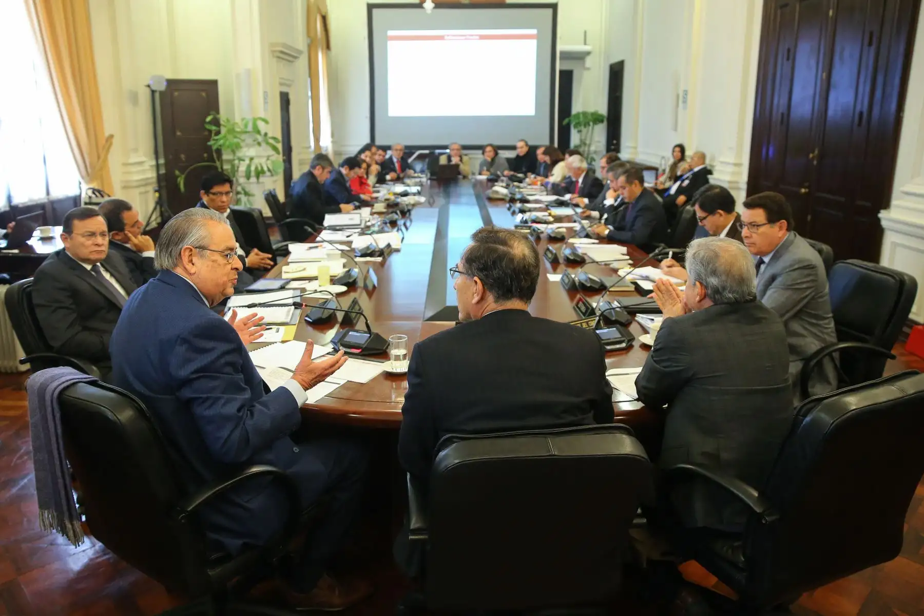 En sesión del Consejo de Ministros se aprobó proyecto de reforma constitucional del CNM. Foto:ANDINA/ Prensa Presidencia