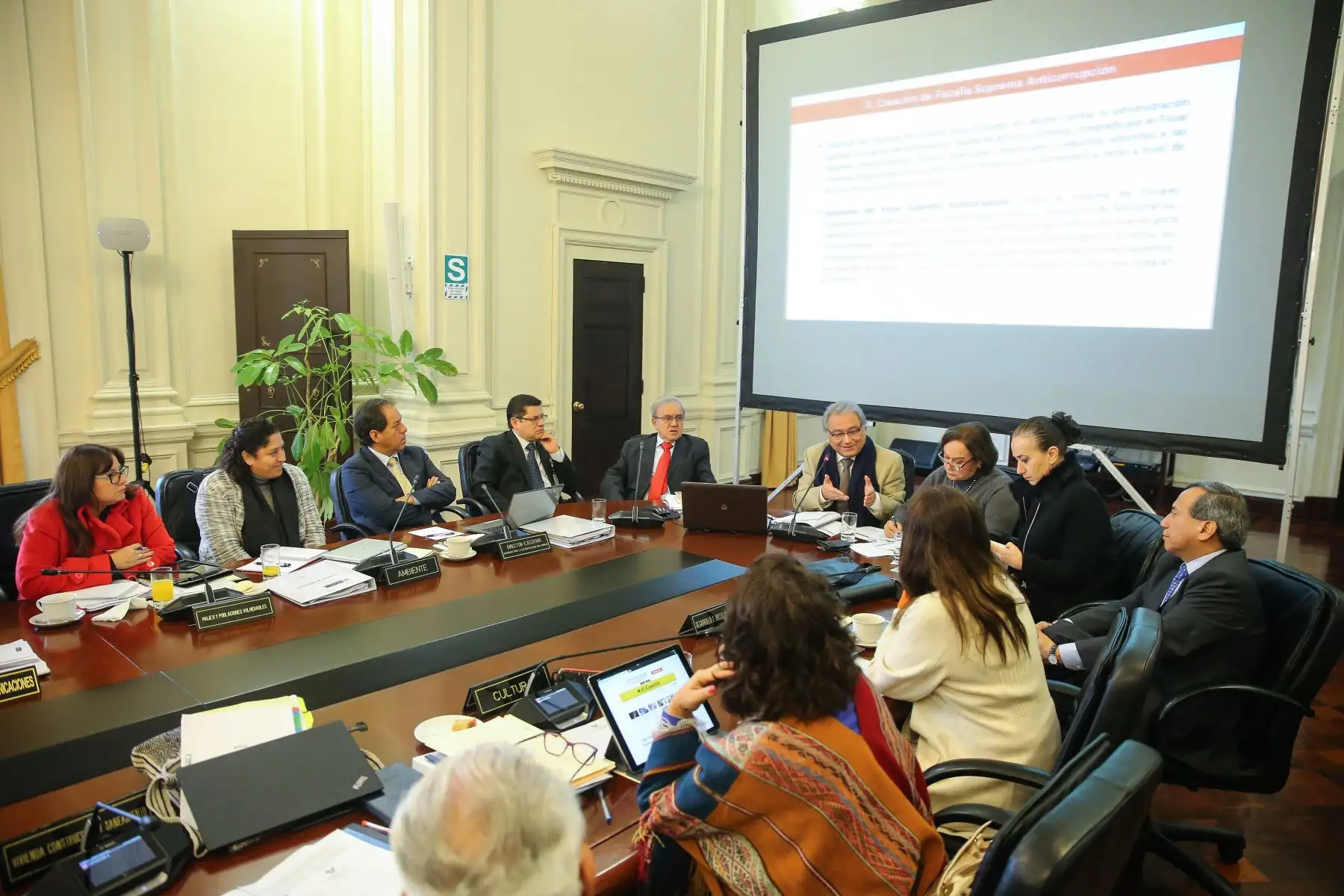 En sesión del Consejo de Ministros se aprobó proyecto de reforma constitucional del CNM. Foto:ANDINA/ Prensa Presidencia