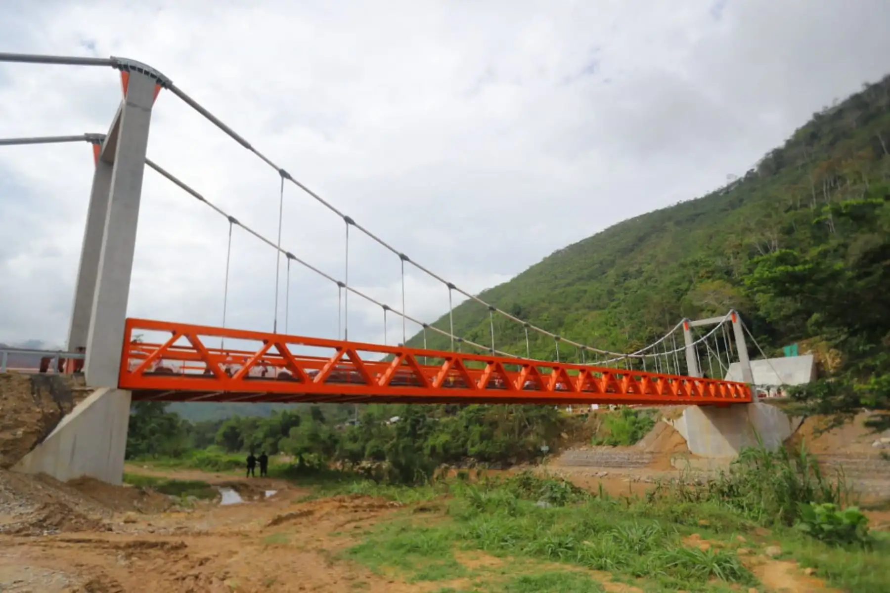 El Presidente de la República, Martín Vizcarra, entregó obras de construcción del puente Perené, en el distrito de Pichanaqui, provincia de Chanchamayo, en la región Junín. Foto: ANDINA/Prensa Presidencia.