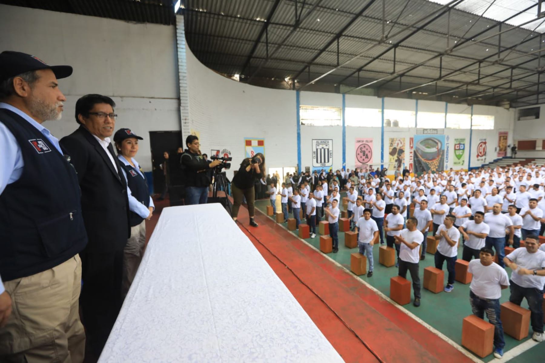 Ministro de Justicia, Vicente Zeballos, visita penal de Lurigancho. Foto: Andina/difusión
