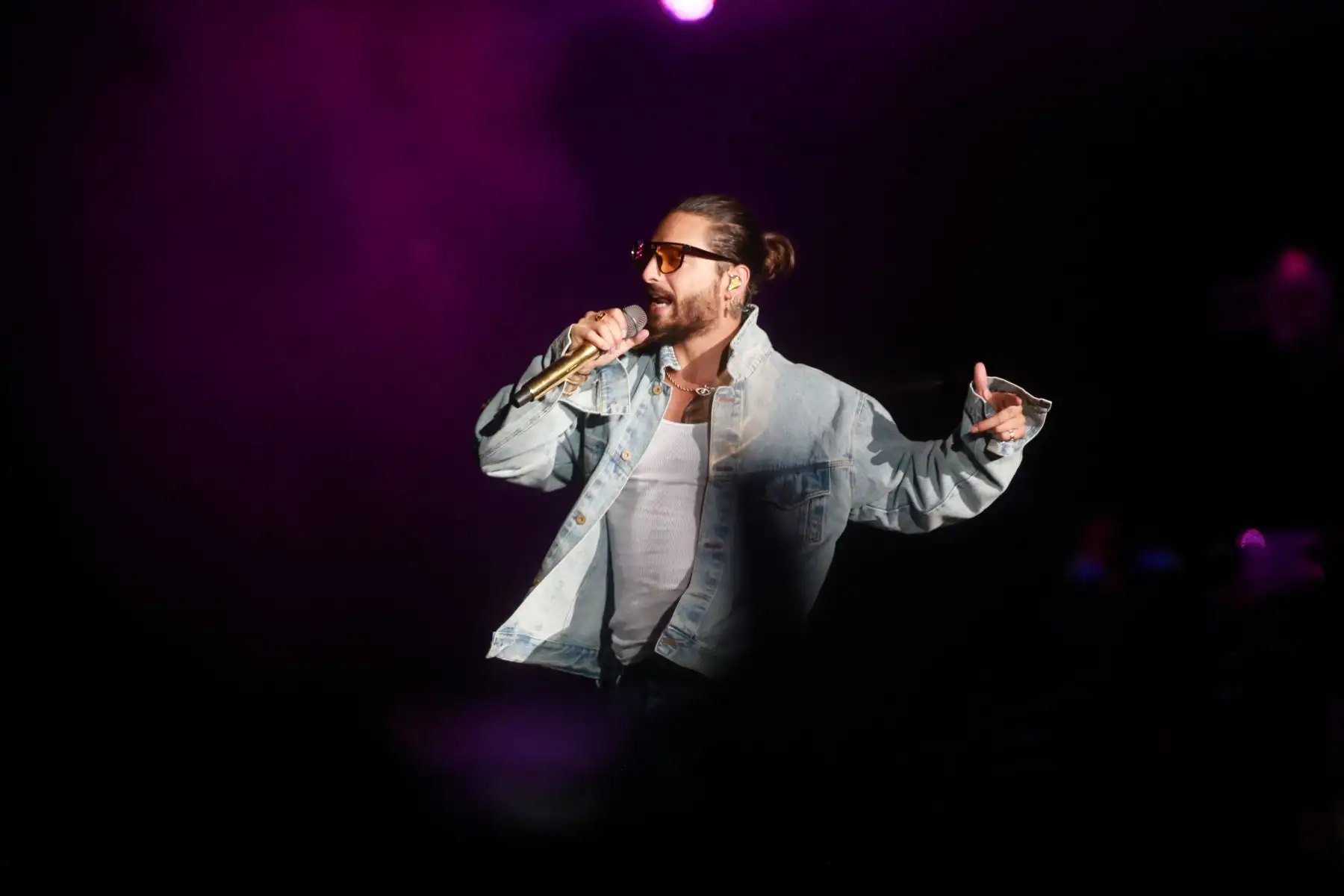 Maluma en  el concierto "Junto2" en el estadio Monumental.
Foto: ANDINA/Jhony Laurente