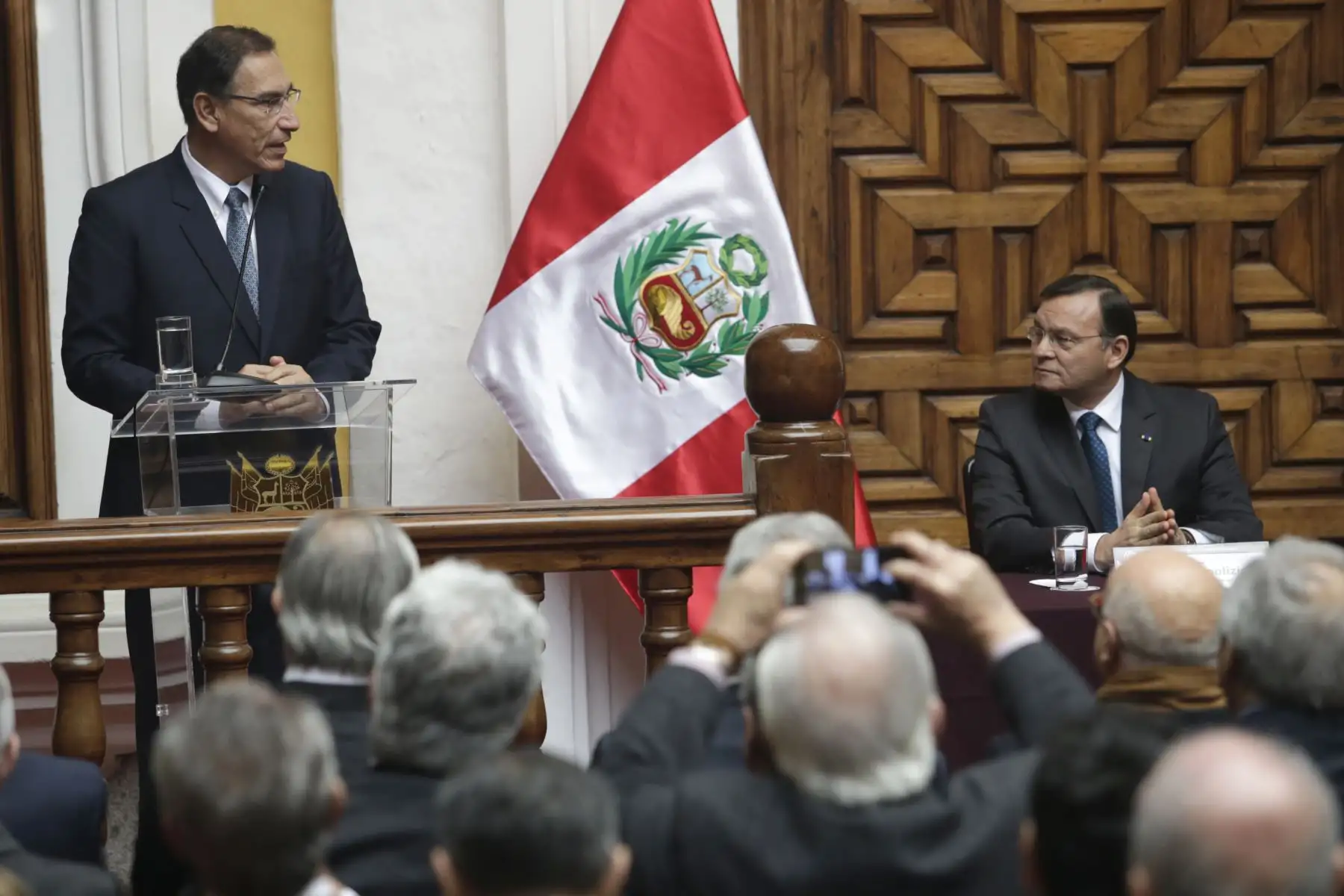 Presidente Vizcarra asiste a ceremonia por el Día Central del Ministerio de RR. EE. Foto: ANDINA/Melina Mejía.