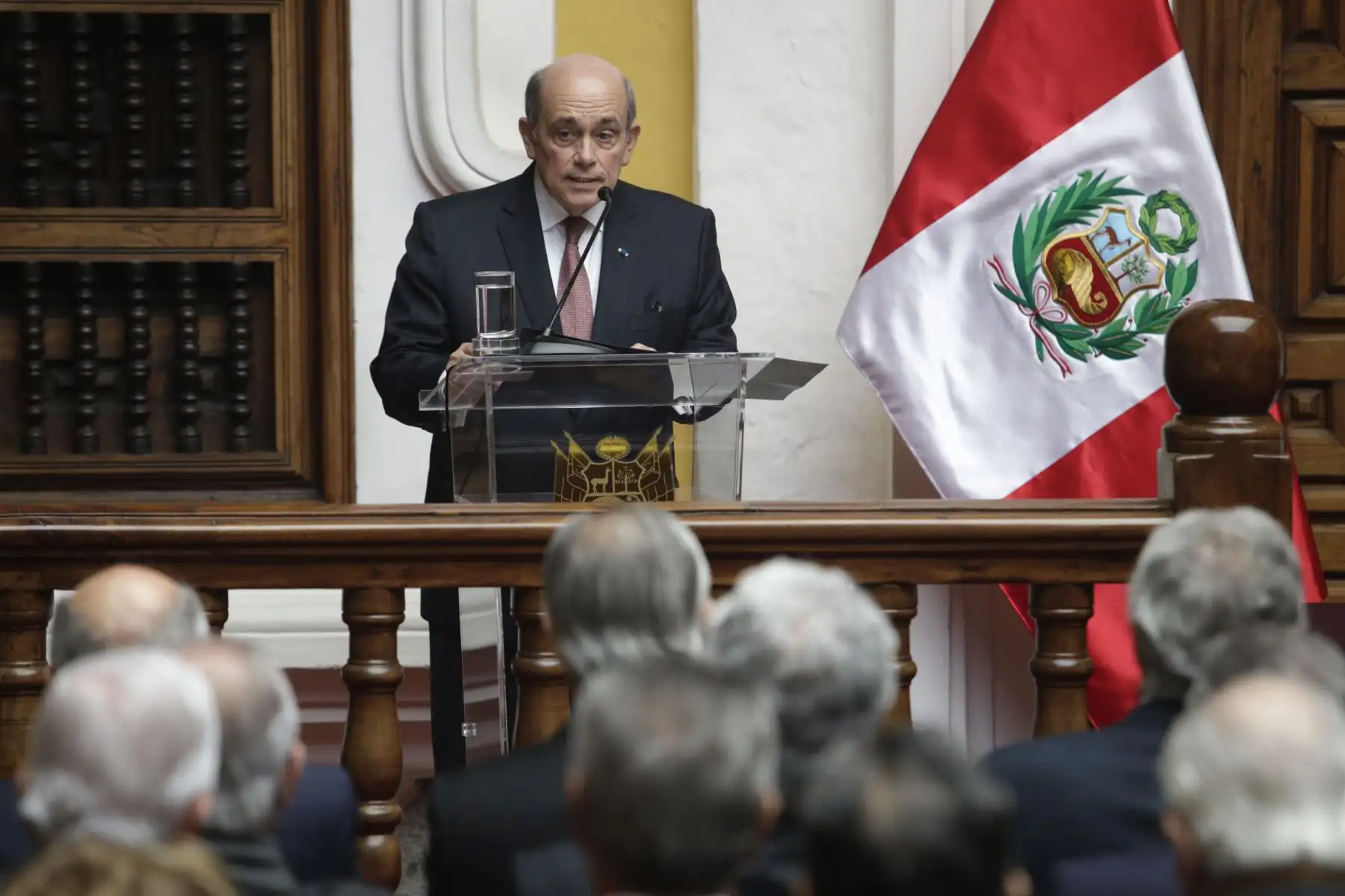 Vice ministro Hugo de Zela durante la ceremonia por el Día Central del Ministerio de RR EE. Foto: ANDINA/Melina Mejía