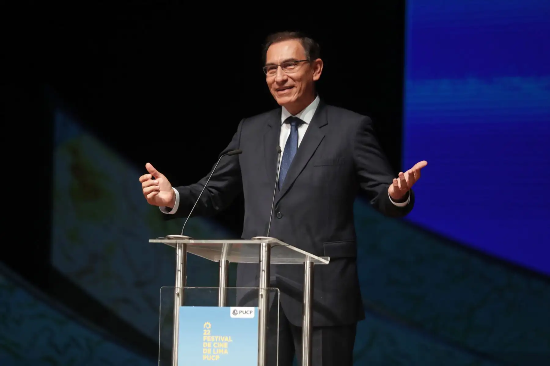 Presidente Vizcarra inaugura el 22 Festival de Cine de Lima.