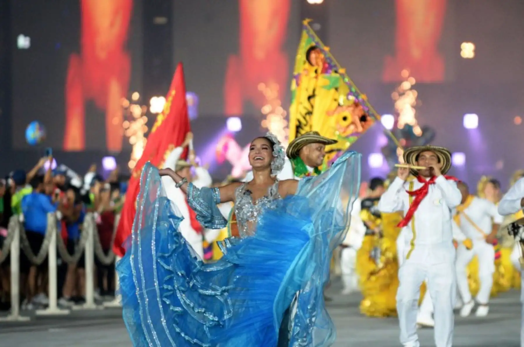 Ceremonia de clausura de los XXIII Juegos Centroamericanos y del Caribe en Barranquilla, Colombia. Foto: AFP