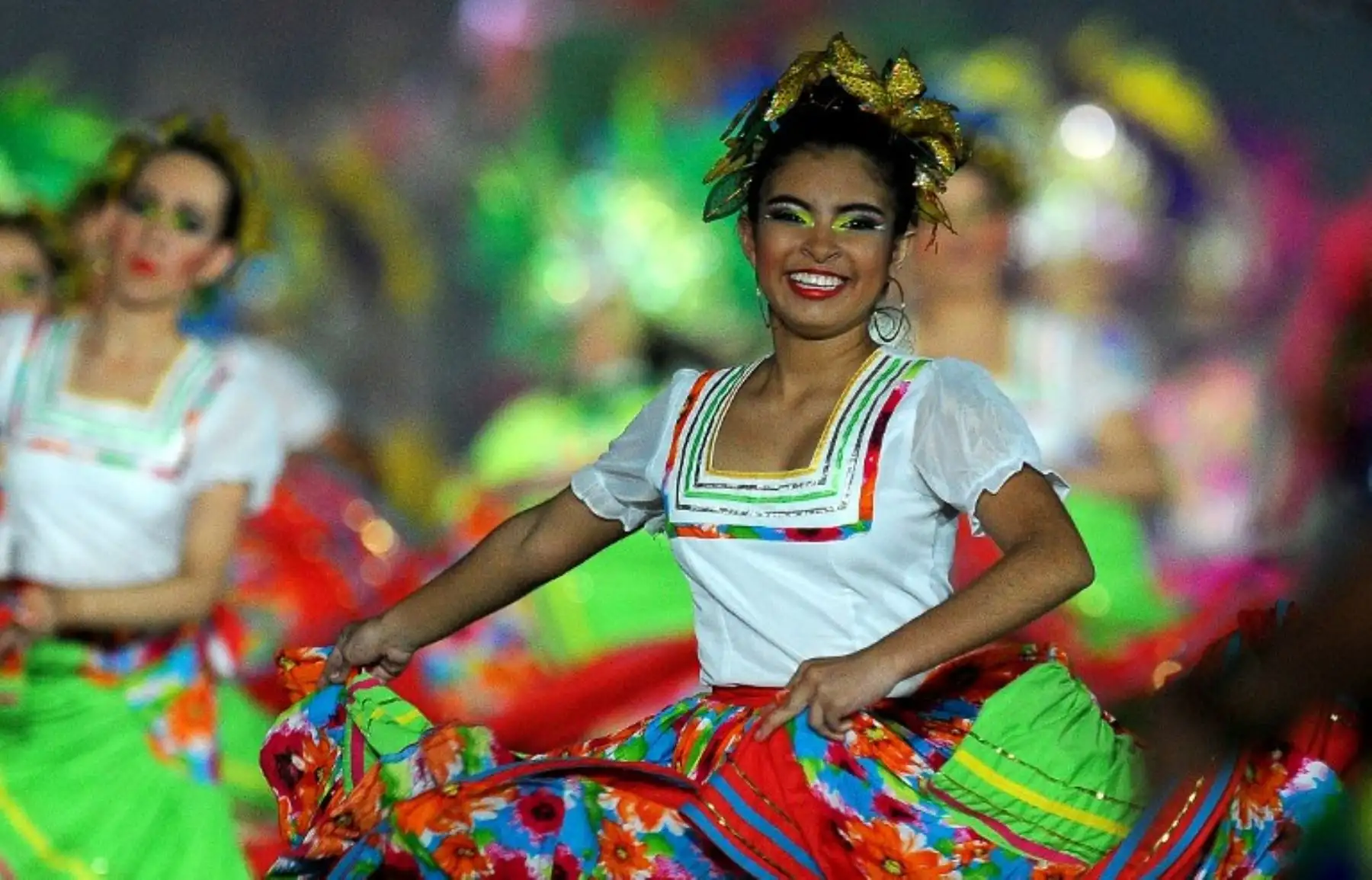 Ceremonia de clausura de los XXIII Juegos Centroamericanos y del Caribe en Barranquilla, Colombia. Foto: AFP