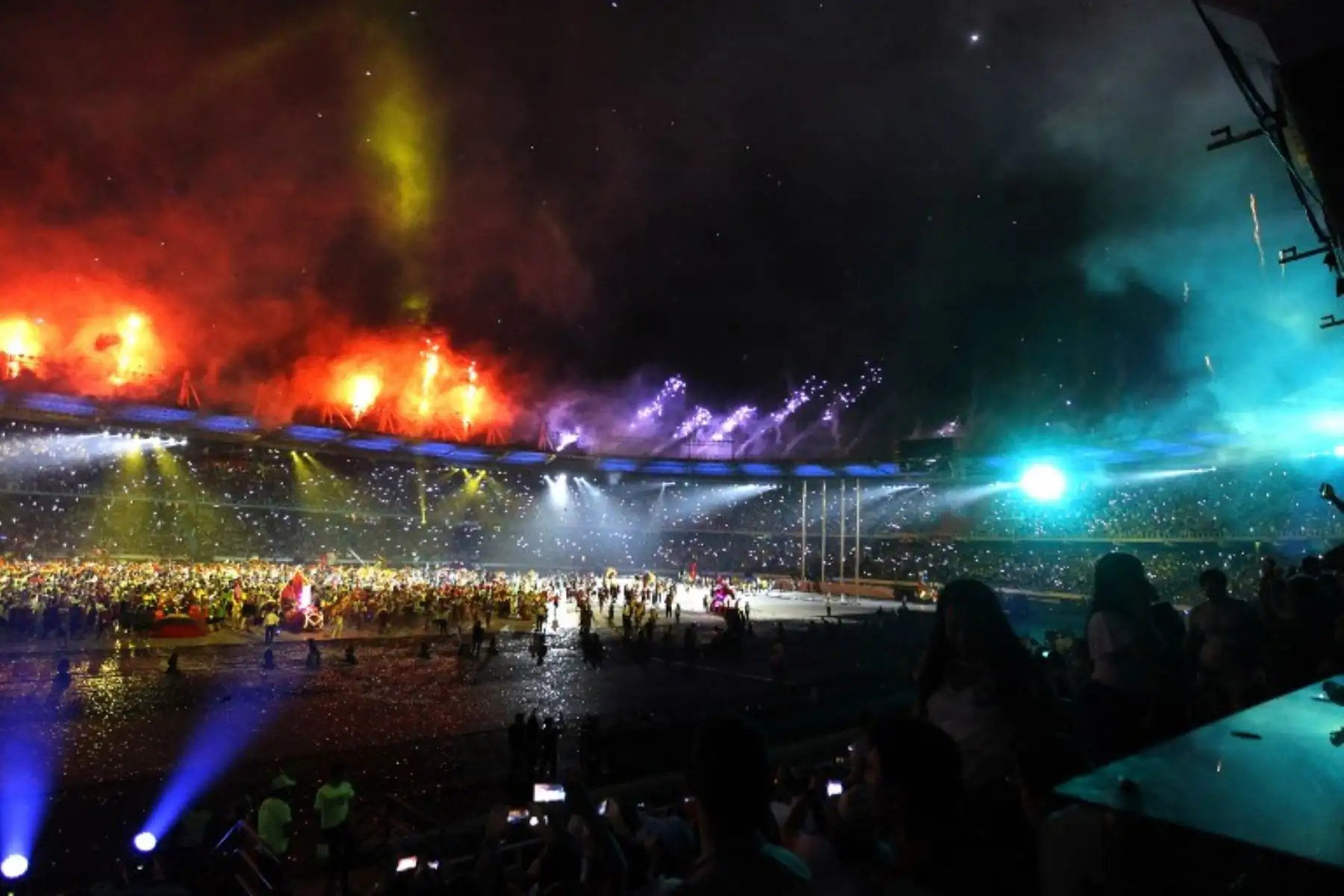 Ceremonia de clausura de los XXIII Juegos Centroamericanos y del Caribe en Barranquilla, Colombia. Foto: AFP