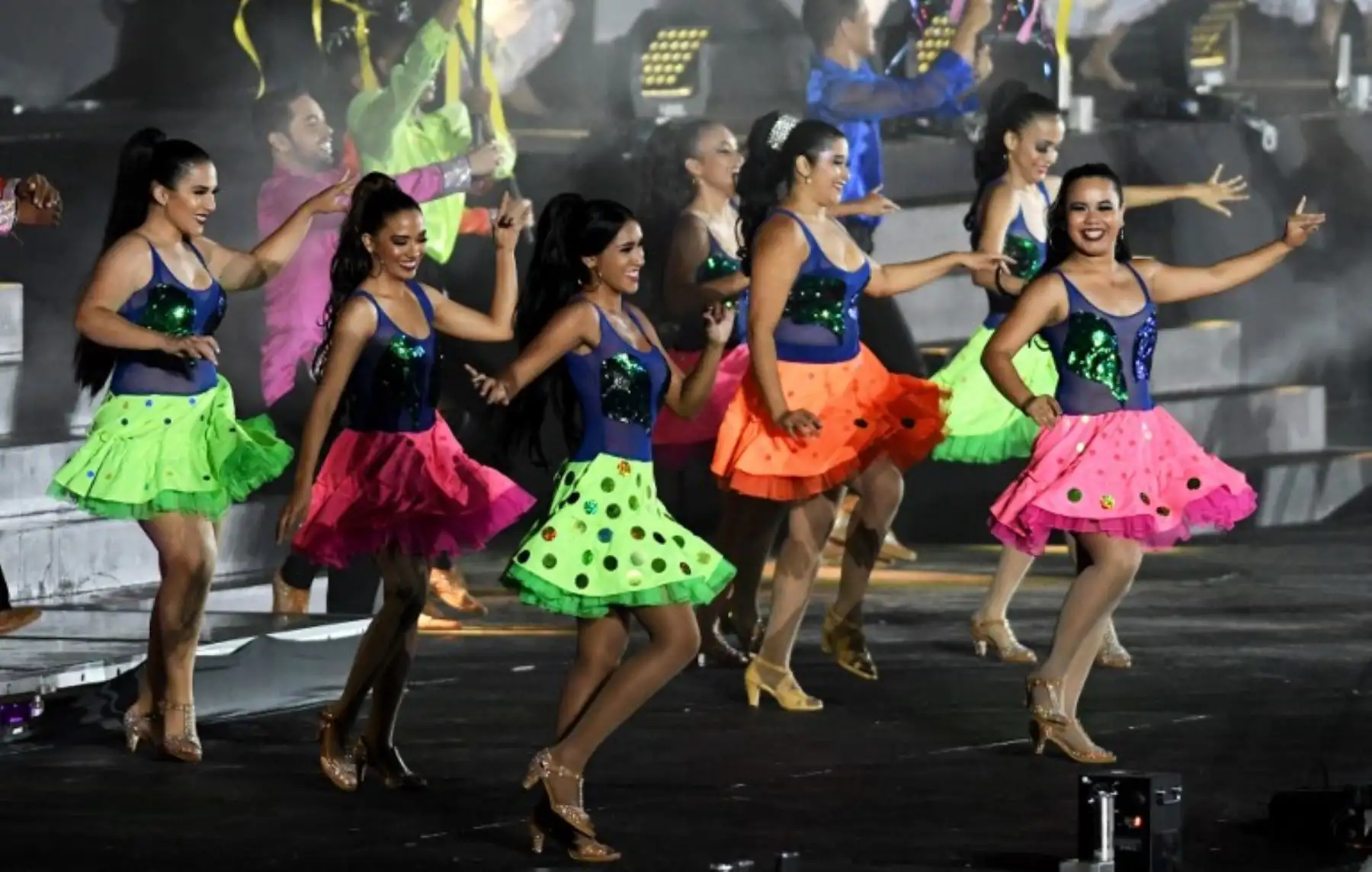 Ceremonia de clausura de los XXIII Juegos Centroamericanos y del Caribe en Barranquilla, Colombia. Foto: AFP