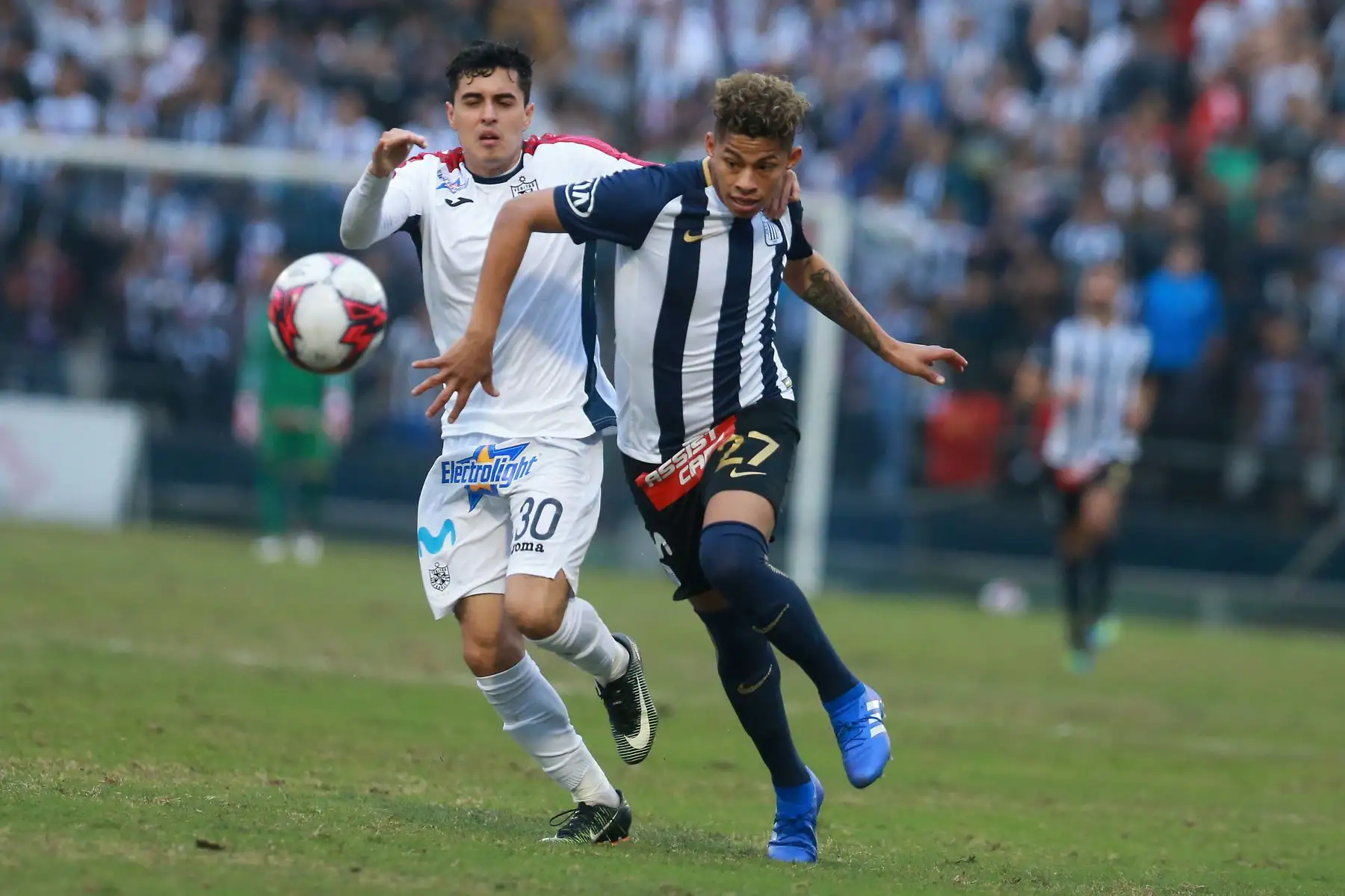 Alianza Lima derrotó 3-1 a la Universidad San Martín en el último partido de la jornada 11 del Torneo Apertura.: Foto: ANDINA/Vidal Tarqui