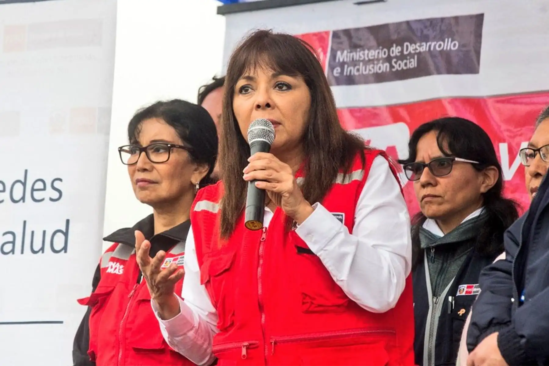 Ministra de Inclusión Social  Liliana La Rosa, participo 
 en la II I Campaña Multisectorial de Prevención y Acción en favor de población de “Ticlio chico” en Villa Maria del Triunfo.Foto.ANDINA/MIDIS