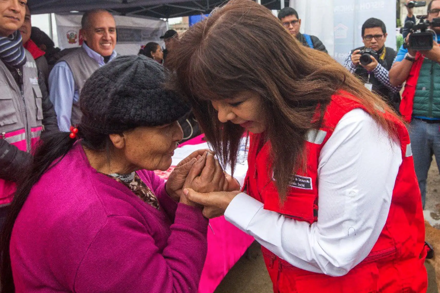 Ministra de Inclusión Social  Liliana La Rosa, participo 
 en la III  Campaña Multisectorial de Prevención y Acción en favor de población de “Ticlio chico” en Villa Maria del Triunfo.Foto.ANDINA/MIDIS