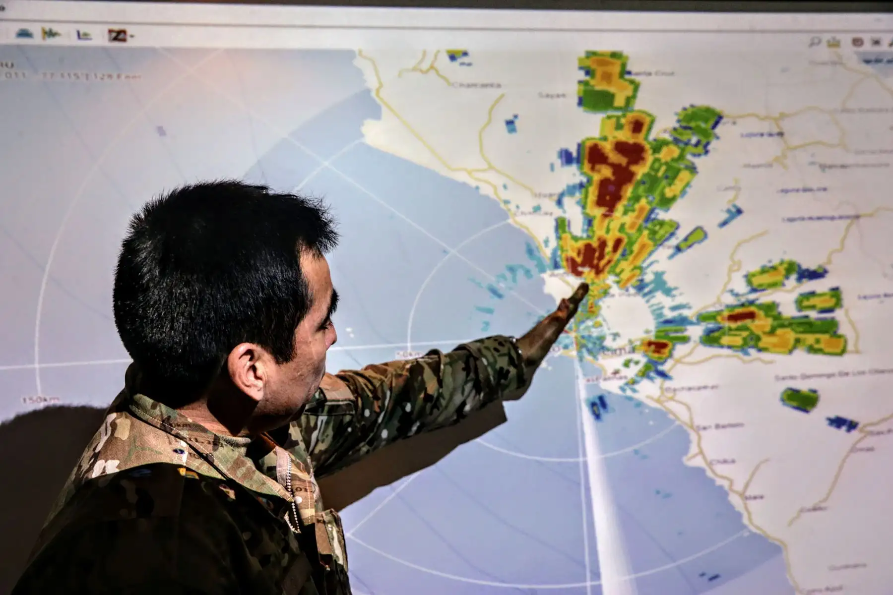 Fuerza Aérea del Perú presenta radar que ayudará a pronosticar lluvias y preveer desastres. Foto: ANDINA/Luis Iparraguirre