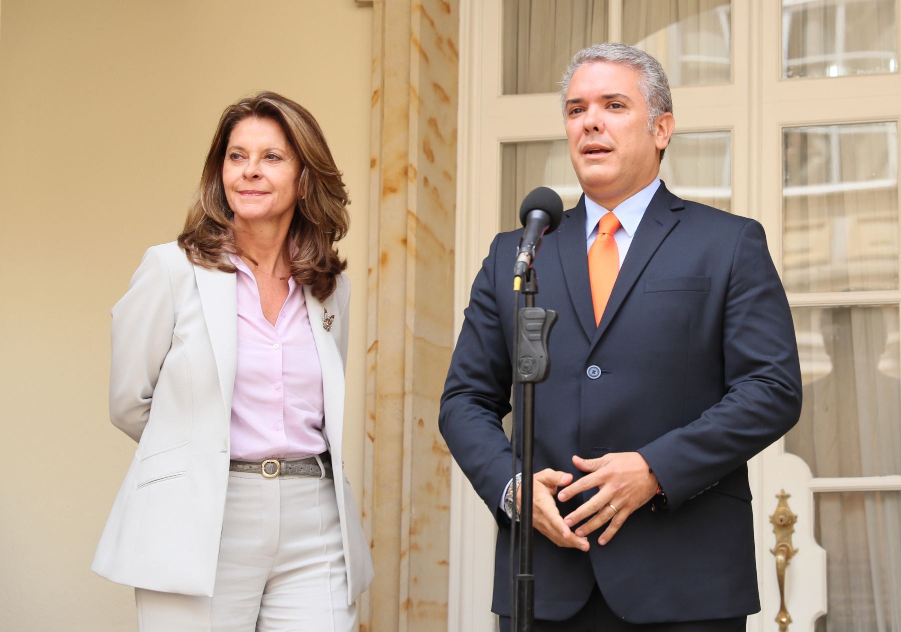 El presidente electo de Colombia, Iván Duque y la vicepresidenta, Marta Lucía Ramírez Foto: EFE