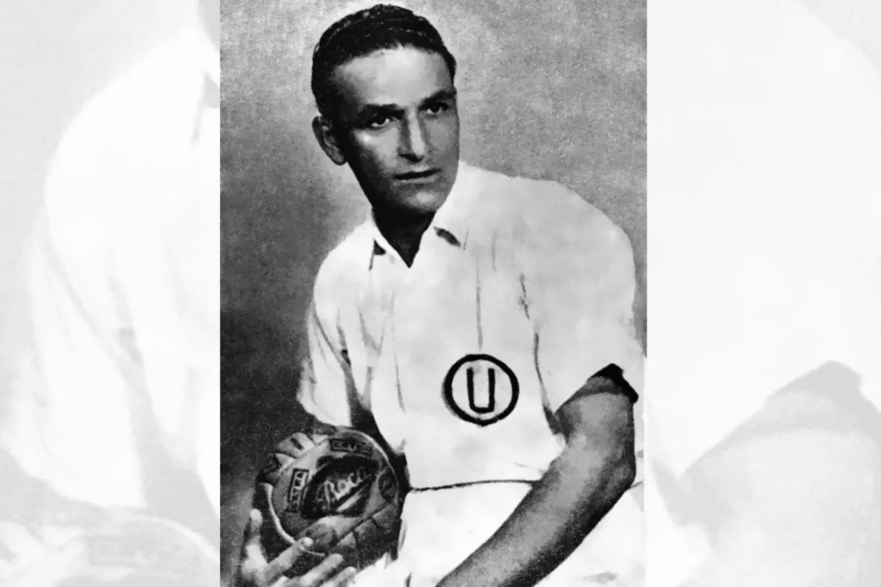 Teodoro "Lolo" Fernández ídolo de Universitario de Deportes en los inicios de su carrera. Foto: Revista Universitario de Deportes 1948