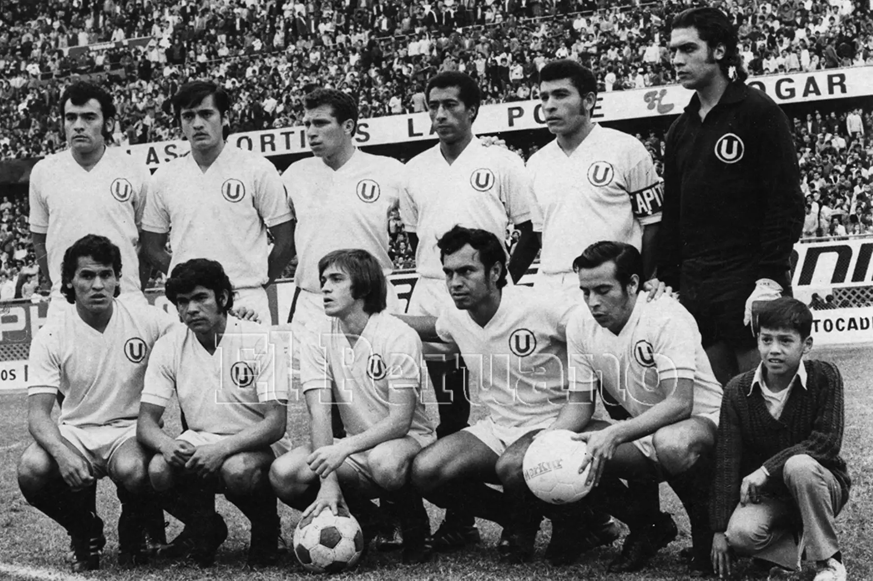 Formación de Universitario de Deportes que participó en la Copa Libertadores de América y en el torneo local de 1972. Foto: Archivo Histórico de EL PERUANO