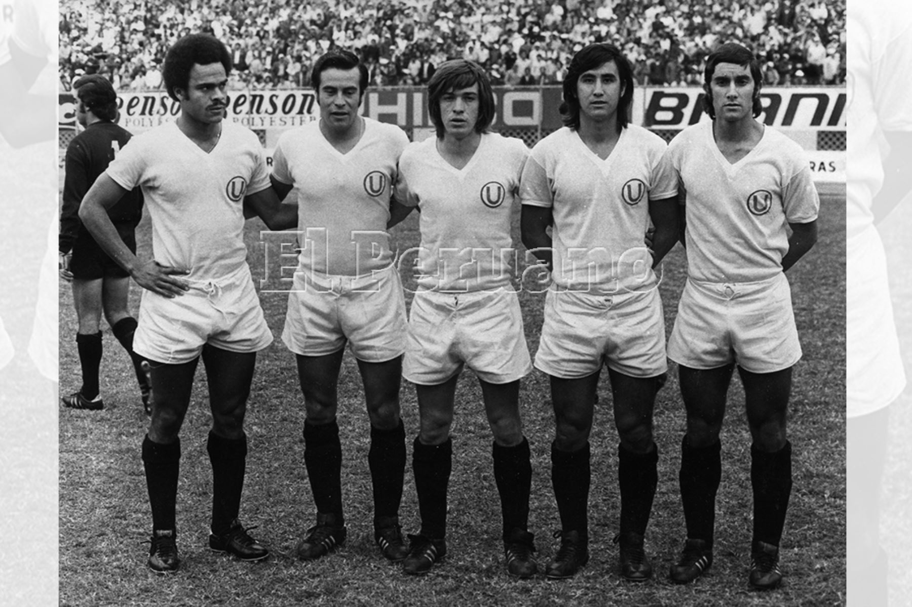 Juan José Muñante, Oswaldo Ramírez, Percy Rojas y Juan Carlos Oblitas, figuras de Universitario de Deportes en 1973. Foto: Archivo Histórico de EL PERUANO