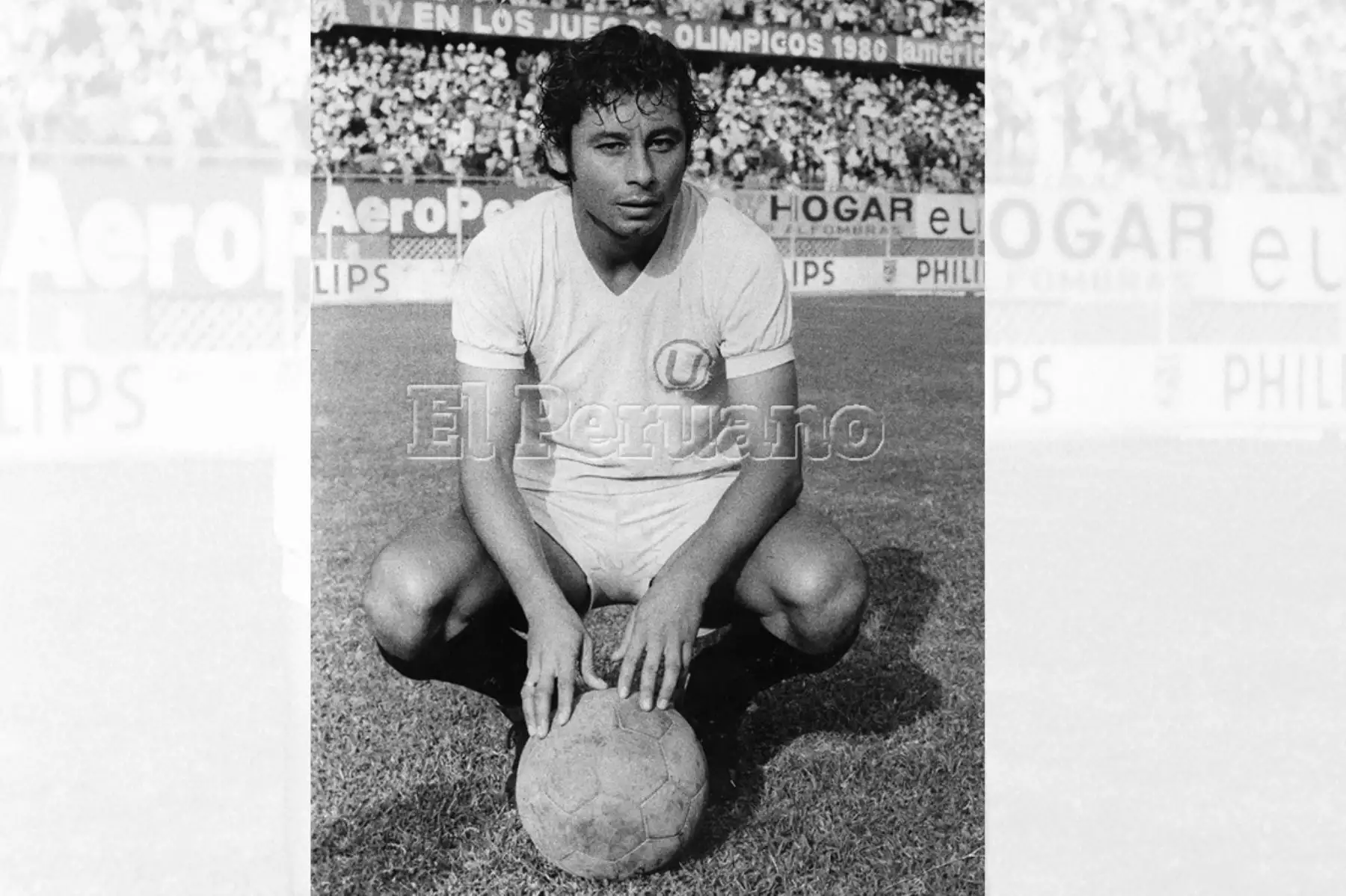 Roberto Chale Olarte, volante de Universitario de Deportes en 1980. Foto: Archivo Histórico de EL PERUANO