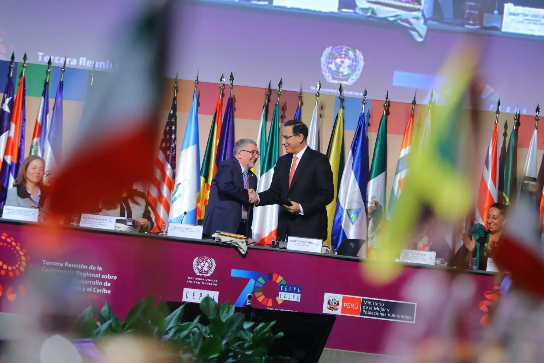 Jefe de Estado,Martín Vizcarra, participa en la tercera reunión de la Conferencia Regional sobre Población y Desarrollo de América Latina y el Caribe. Foto: ANDINA/Prensa Presidencia