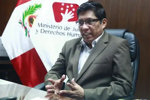 07/08/2018   Entrevista al ministro de Justicia, Vicente Zeballos. Foto: ANDINA/Eddy Ramos.