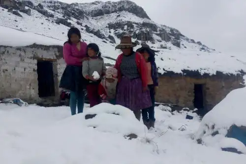 Nevada alcanza los 50 centímetros de altura en las zonas altas de Cusco. ANDINA