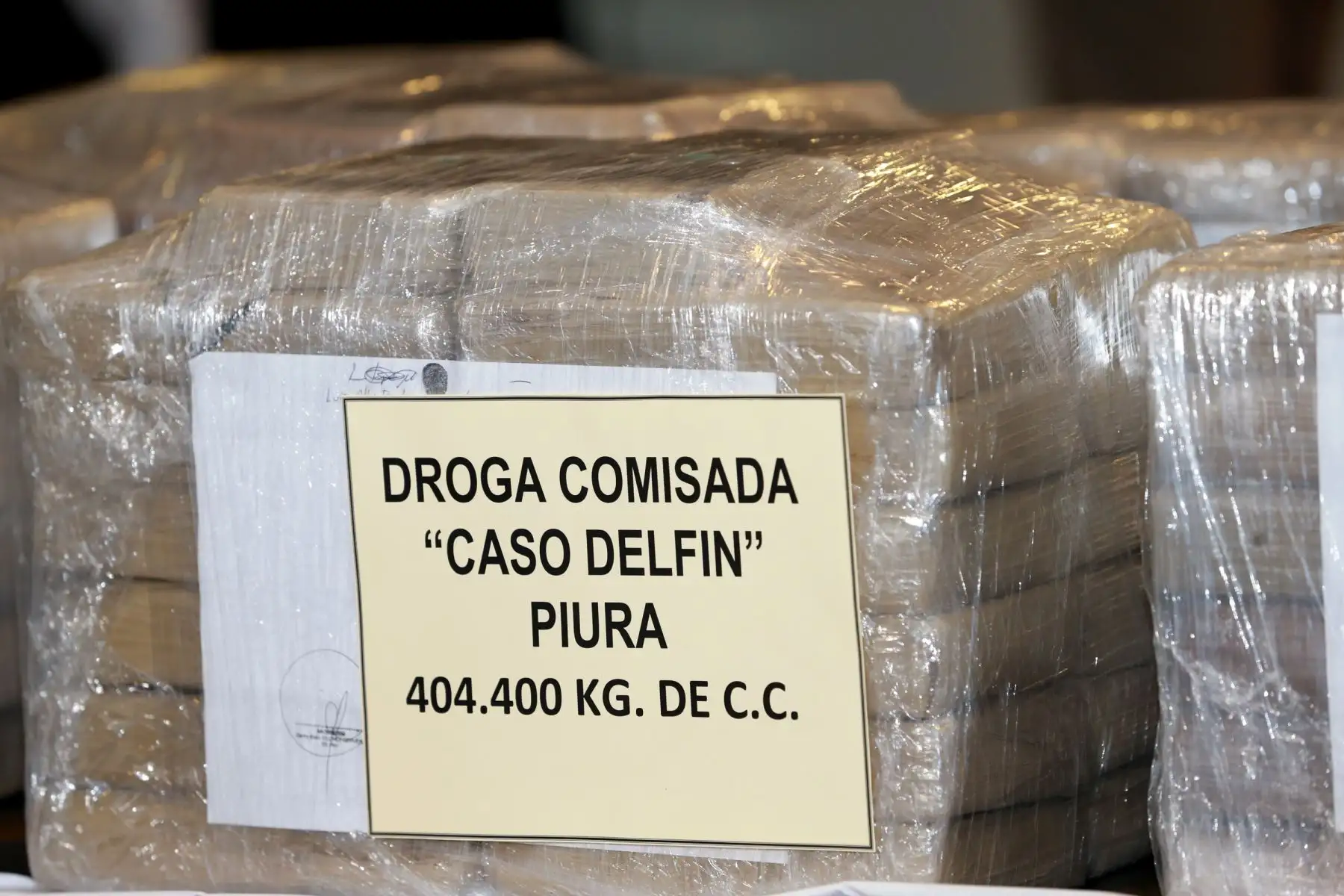 La Dirección Antidrogas (Dirandro) de la Policía Nacional del Perú presentará los resultados de importantes intervenciones policiales en el país en las cuales se decomisó cocaína e insumos químicos destinados a la elaboración de droga .Foto: ANDINA/Norman Córdova