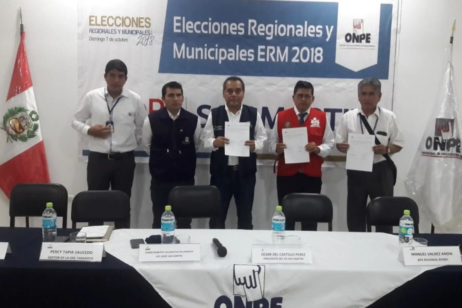 Ocho listas postulan al Gobierno Regional de San Martín. ANDINA