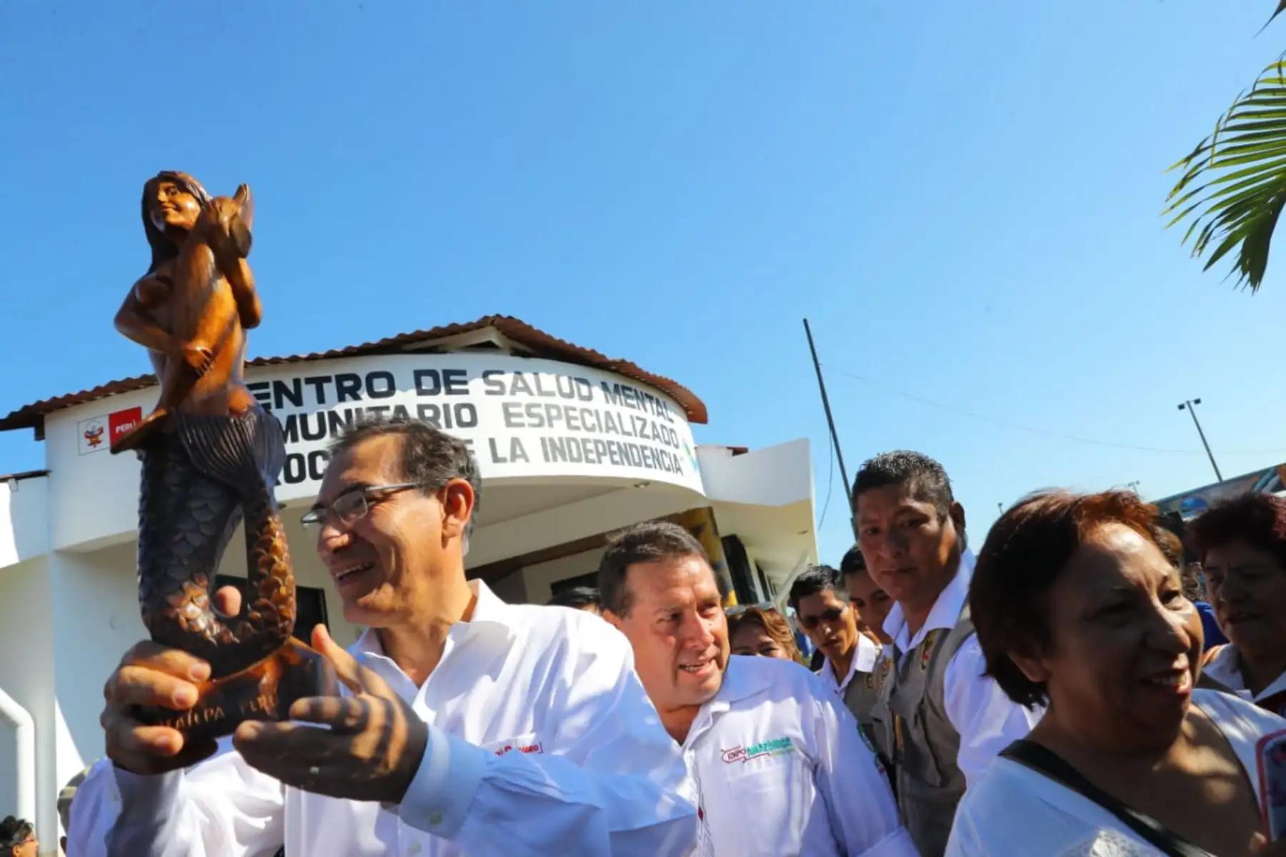 Presidente de la República,Martín Vizcarra, inaugura el centro de salud mental comunitario Próceres de la Independencia, de Pucallpa, provincia de Coronel Portillo. Foto: ANDINA/Prensa. Presidencia