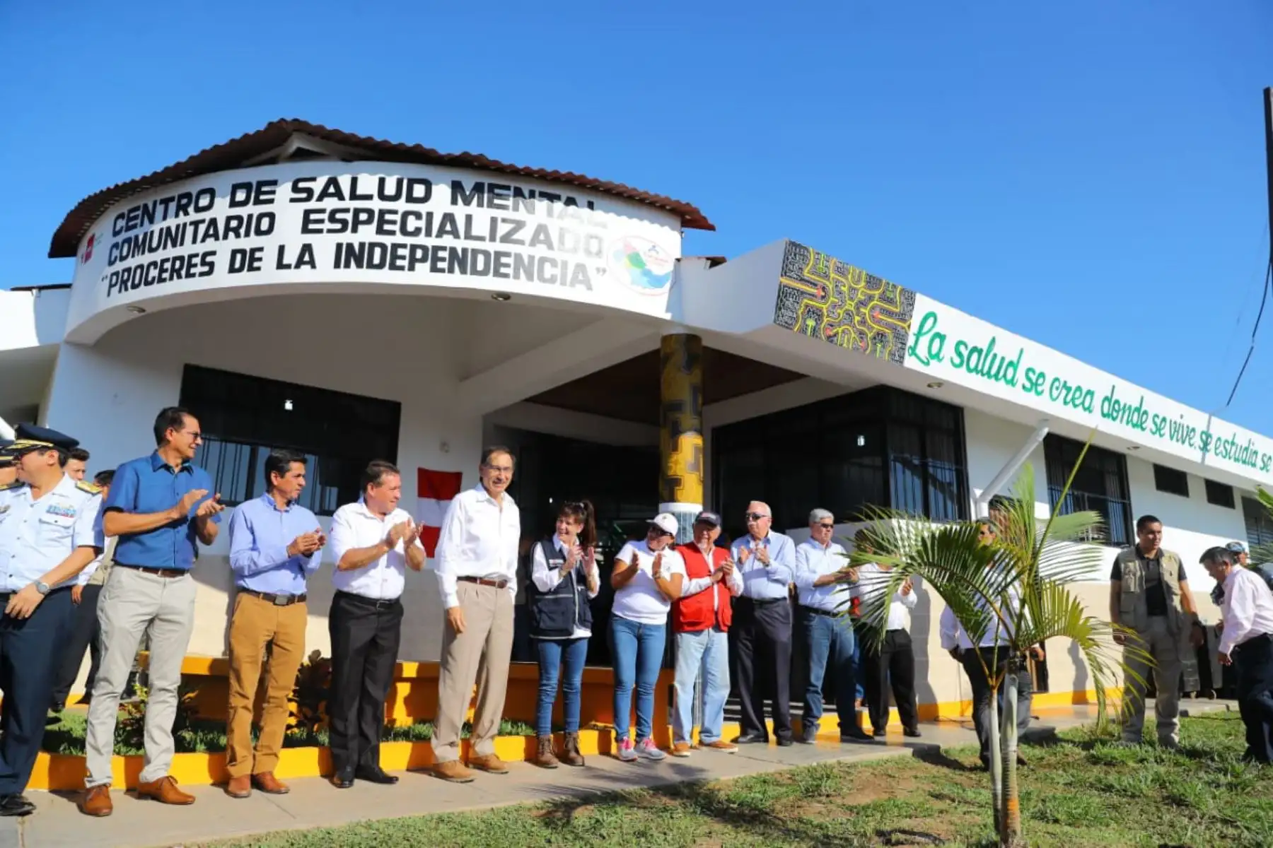 Presidente de la República,Martín Vizcarra, inaugura el centro de salud mental comunitario Próceres de la Independencia, de Pucallpa, provincia de Coronel Portillo. Foto: ANDINA/Prensa. Presidencia