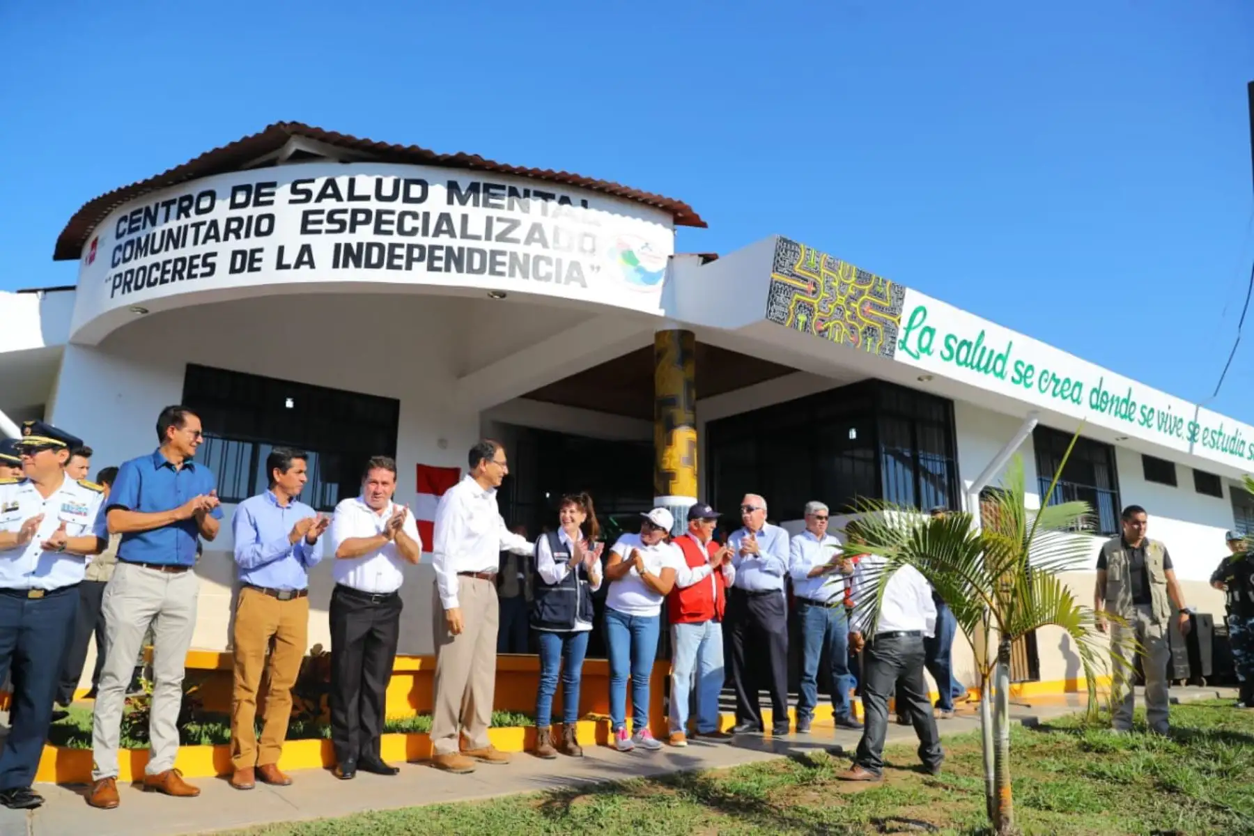 Presidente de la República,Martín Vizcarra, inaugura el centro de salud mental comunitario Próceres de la Independencia, de Pucallpa, provincia de Coronel Portillo. Foto: ANDINA/Prensa. Presidencia