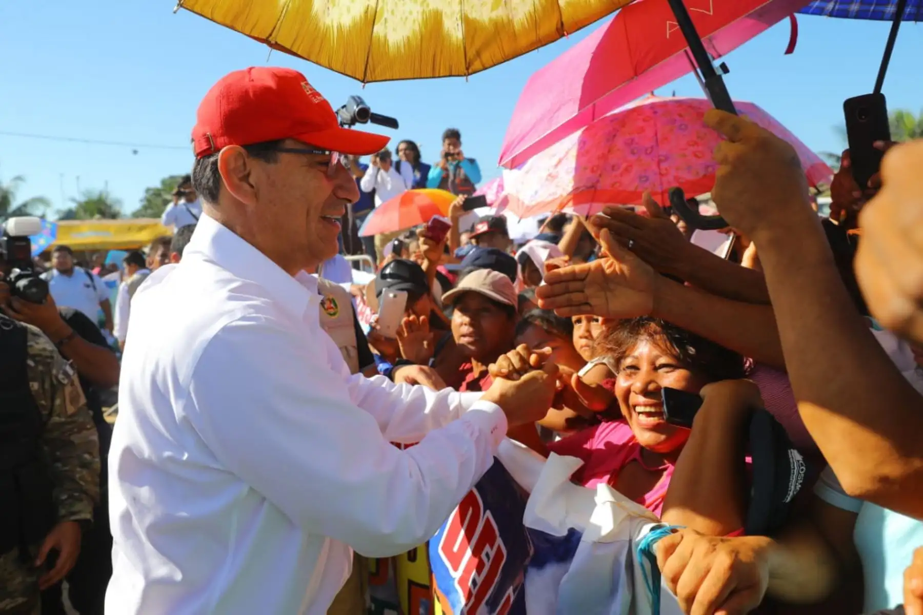 Jefe del Estado, Martín Vizcarra, anunció el financiamiento del proyecto "Mejoramiento del sistema de agua potable y alcantarillado sanitario del sector 12, distrito de Manantay–Coronel Portillo–Ucayali". Foto: ANDINA/Prensa Presidencia.