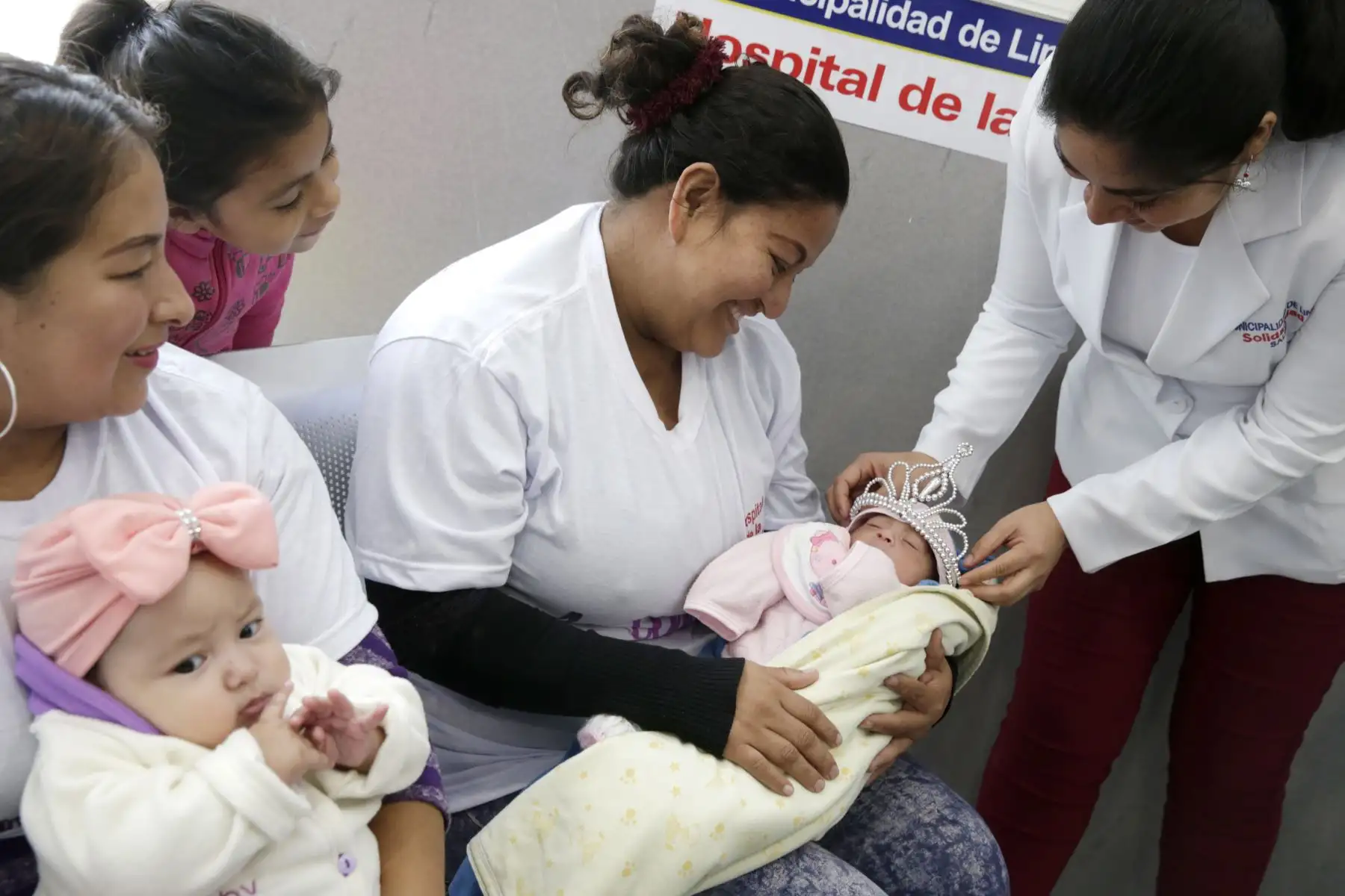 Marianita, bebe de dos semanas de nacida fue la ganadora del concurso Bebe Mamoncito 2018. Foto: ANDINA/Melina Mejía