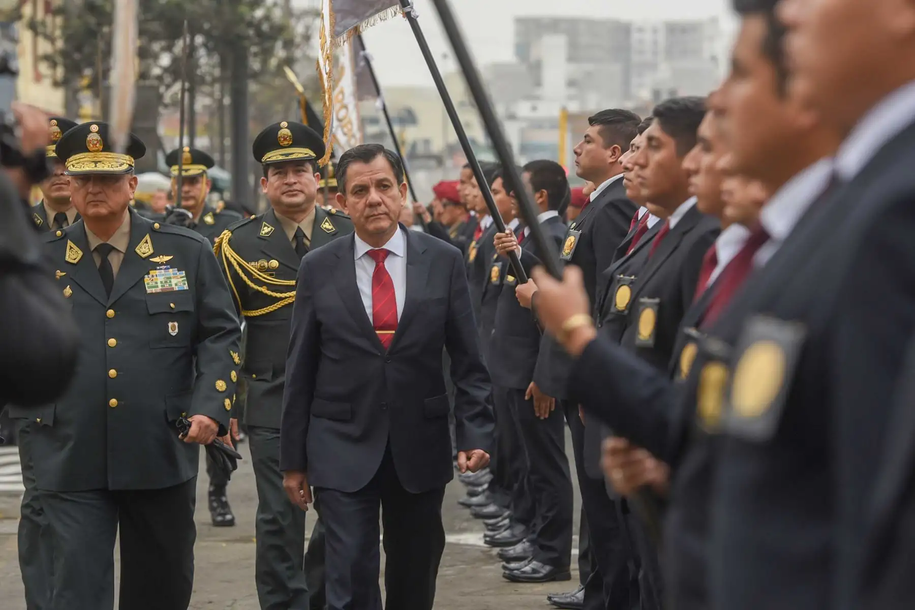 Ministro del interior, Mauro Medina:"La Dirincri se ha convertido en la columna vertebral de la Policía . Su trayectoria nos ha dejado enormes ejemplos de profesionalismo y celeridad en la lucha contra la delincuencia". Foto: ANDINA/Mininter