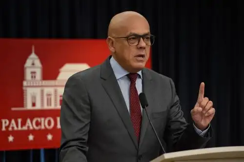 Ministro de Comunicaciones de Venezuela, Jorge Rodríguez Foto: AFP