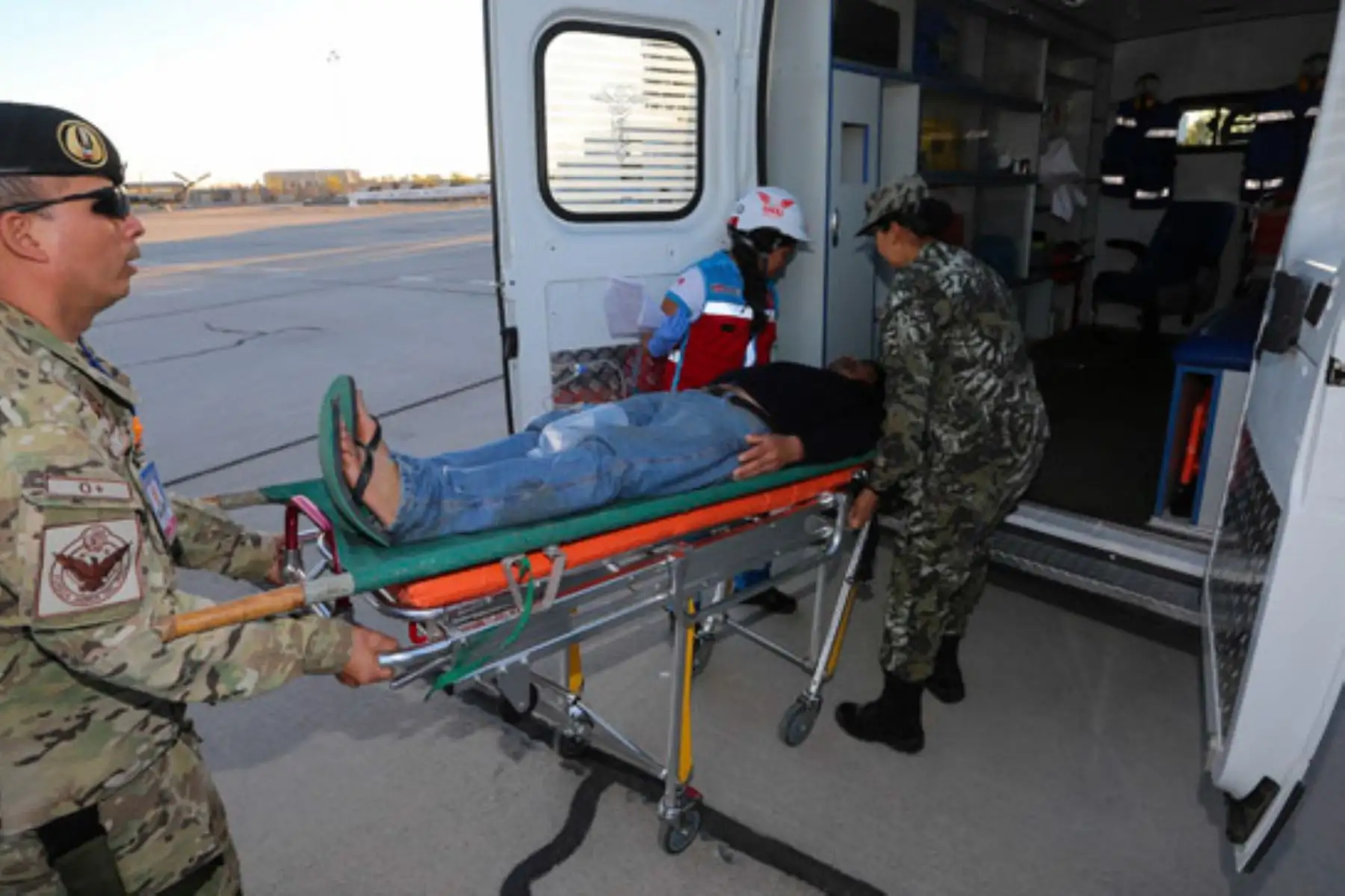 Trasladan a Lima a pacientes intoxicado en Ayacucho. Foto: Andina/Difusión