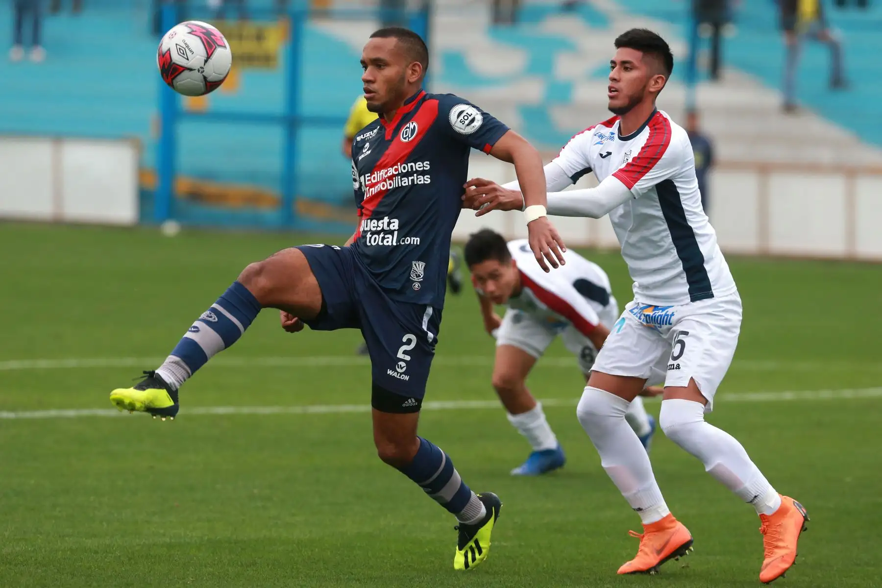 San Martín apabulló 6-1 a  Deportivo Municipal en el estadio Alberto Gallardo por la fecha 12 del Torneo Apertura. Foto: ANDINA/Vidal Tarqui