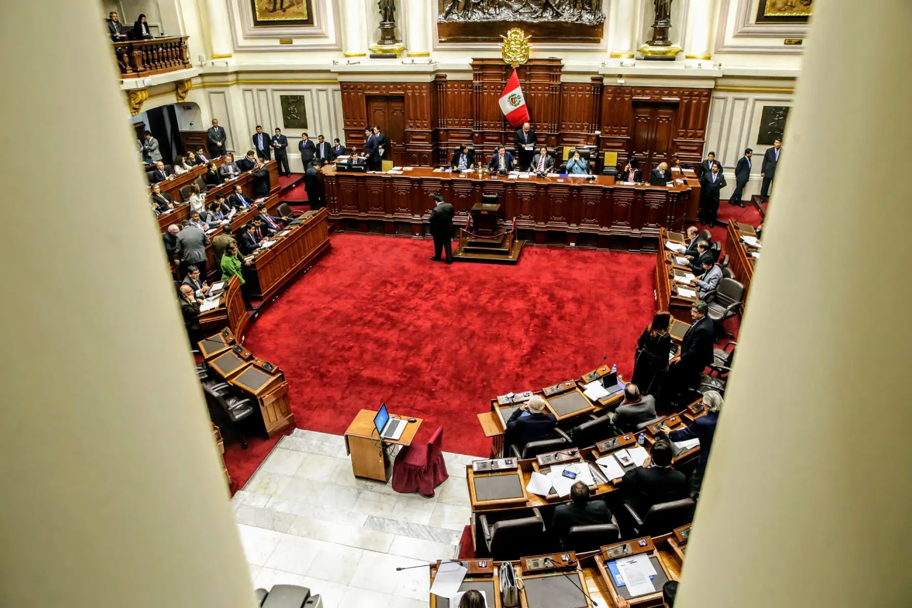 El pleno del Congreso, en sesión ordinaria, aprobó con 93 votos a favor, el cuadro de comisiones para el periodo 2018-2019. Foto: ANDINA/Luis Iparraguirre