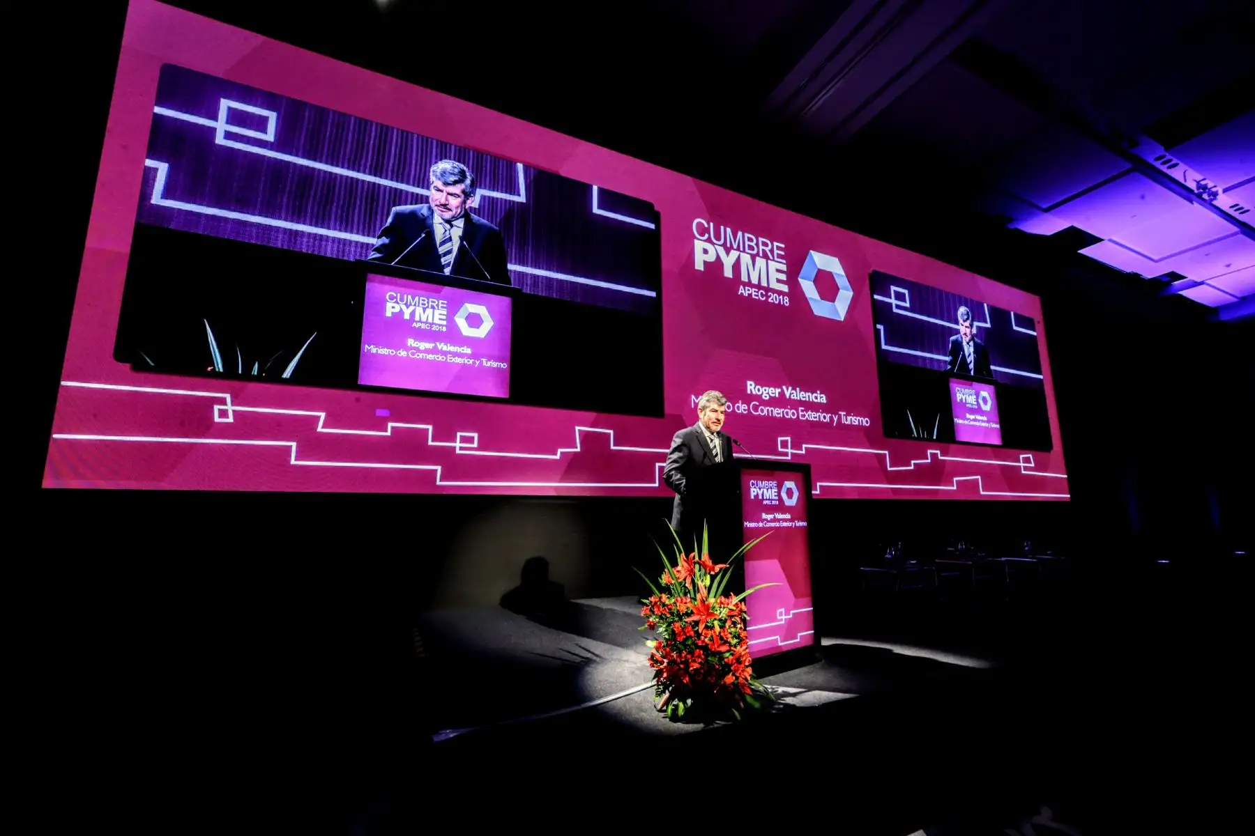 Ministro de Comercio Exterior y Turismo, Roger Valencia inaugura la XI Cumbre PYME del APEC 2018. Foto: ANDINA/Luis Iparraguirre