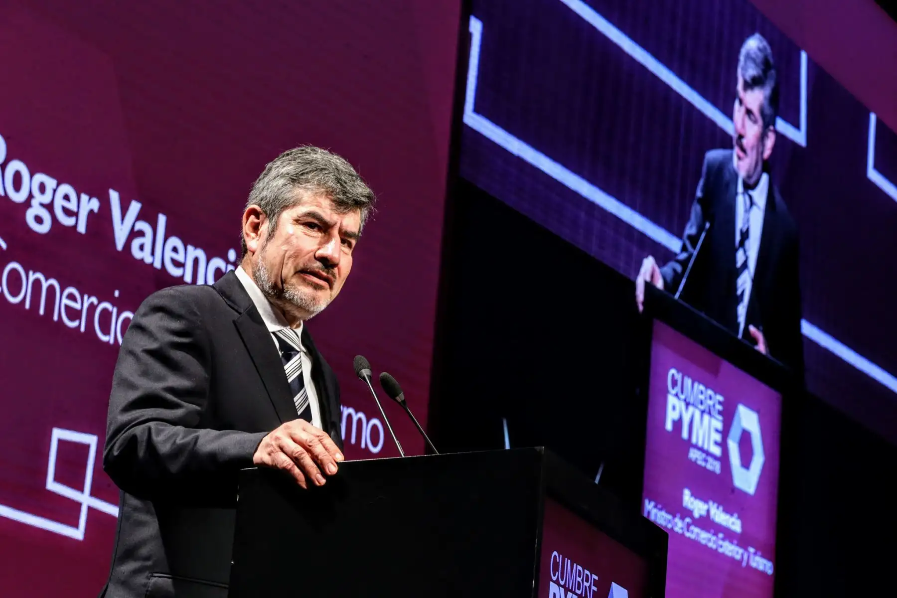 Ministro de Comercio Exterior y Turismo, Rogers Valencia. ANDINA/Luis Iparraguirre
