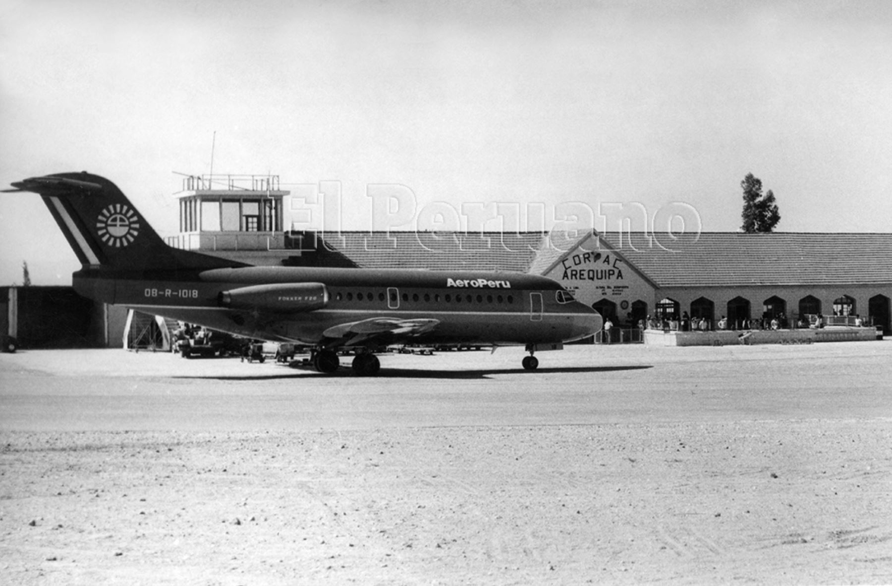 Aeropuerto de Arequipa (1991).  Foto: Archivo Histórico de EL PERUANO.