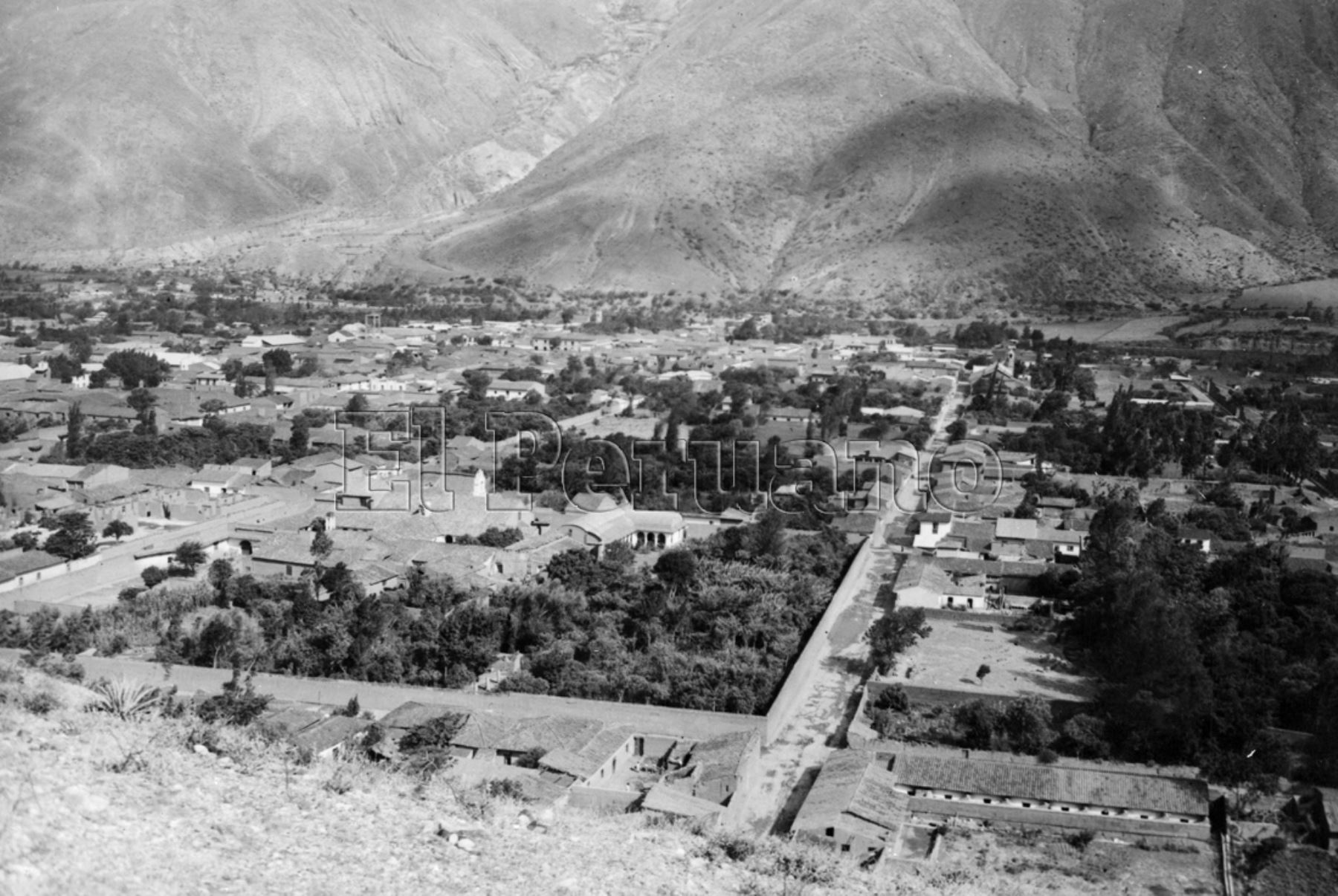 Vista panorámica de Huánuco (sin fecha). Foto: Archivo Histórico de EL PERUANO.