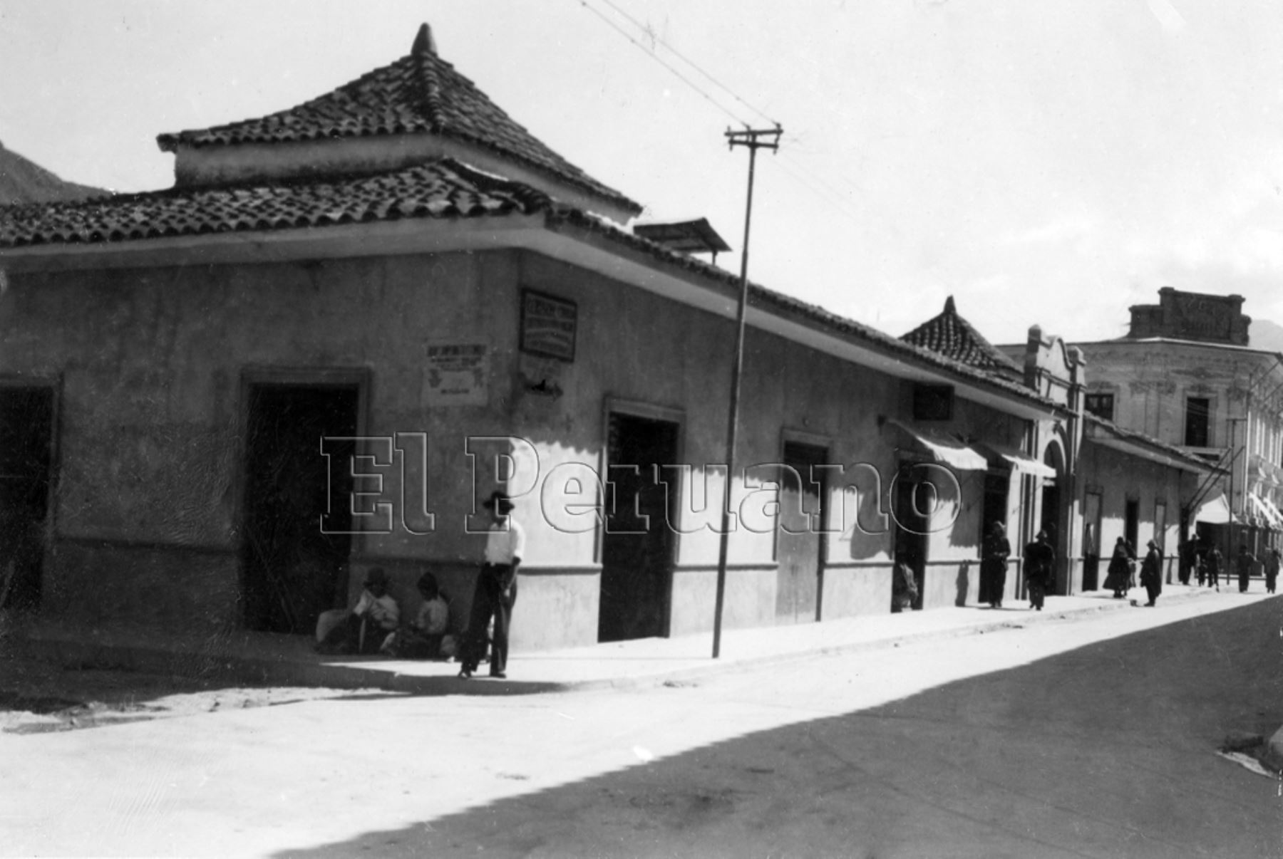 Mercado de abastos de Huánuco (sin fecha).  Foto: Archivo Histórico de EL PERUANO.