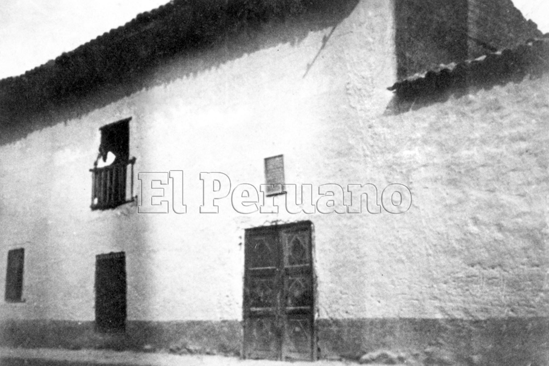 Casa donde nació Leoncio Prado(1903).  Foto: Archivo Histórico de EL PERUANO