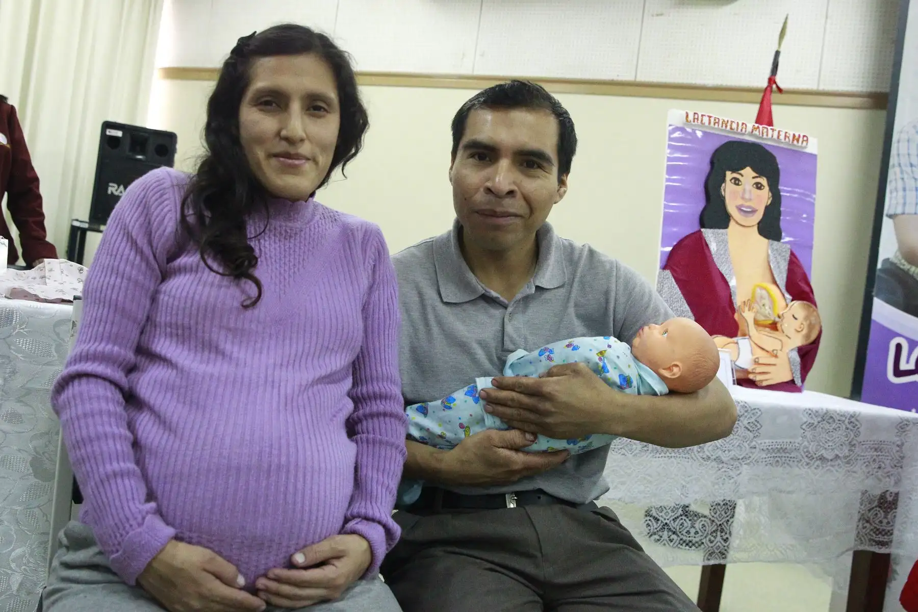 El Instituto Nacional Materno Perinatal ( INMP) presenta el circuito de preparación de la gestante para la lactancia materna , en el marco de la Semana de la Lactancia Materna en el Perú.Foto: ANDINA/Eddy Ramos