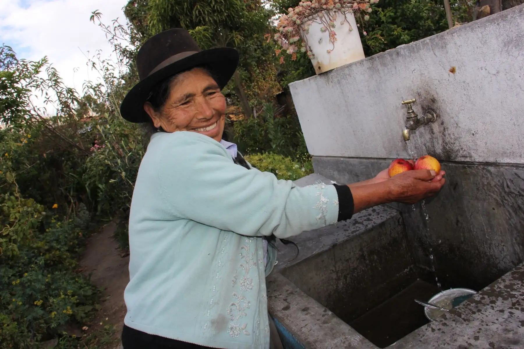 Con agua clorada Foncodes combate la anemia infantil en zonas rurales del país. ANDINA/Difusión