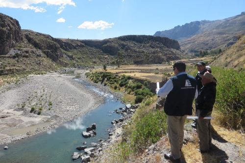 ANA informó que delimitó las fajas marginales en ambas márgenes de la quebrada Huichccana, ubicada en la provincia de Huamanga, en Ayacucho. ANDINA/Difusión