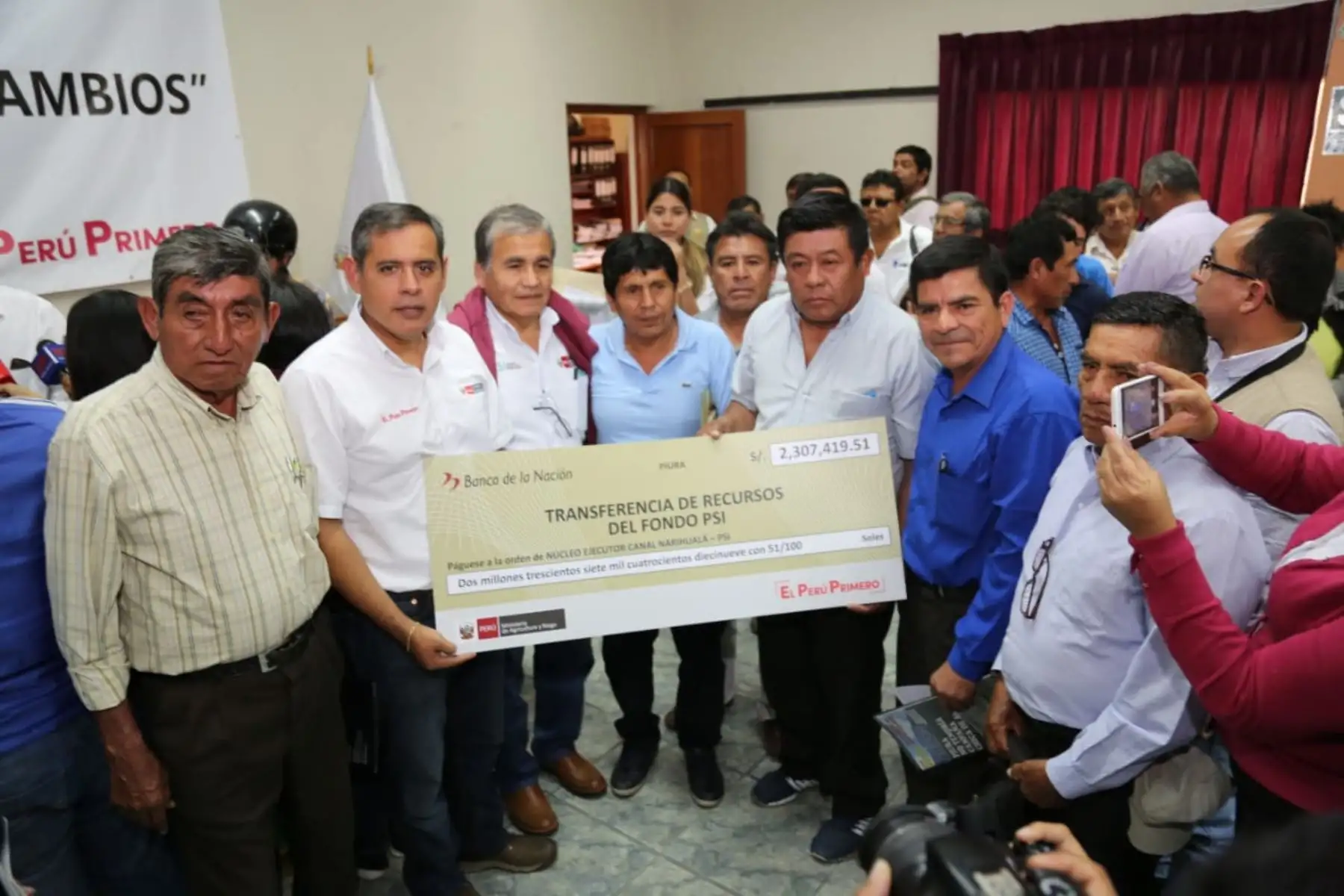 Ministro de Agricultura y Riego, Gustavo Mostajo, puso en marcha en Piura la etapa de reconstrucción de la infraestructura agrícola dañada por el Fenómeno El Niño costero. ANDINA/Difusión